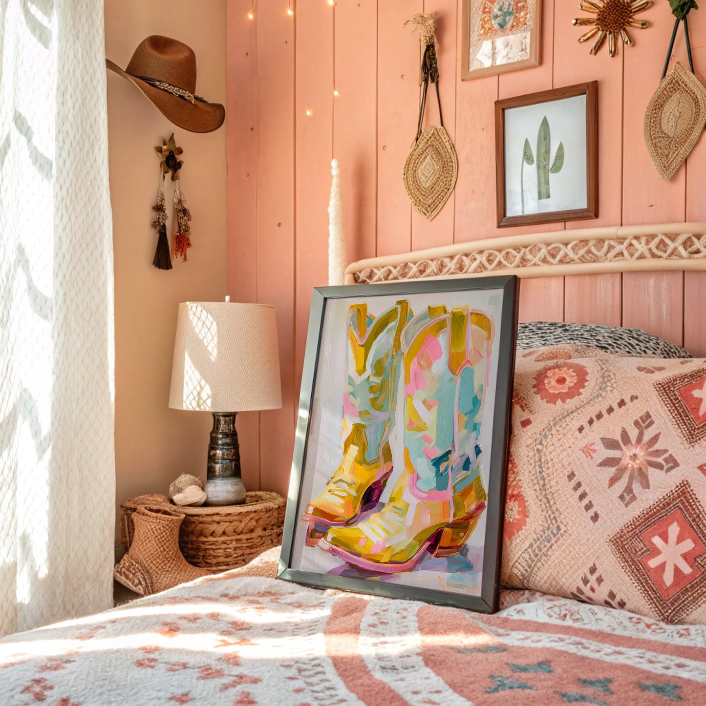 Dancing Boots Catch Sunset Colors