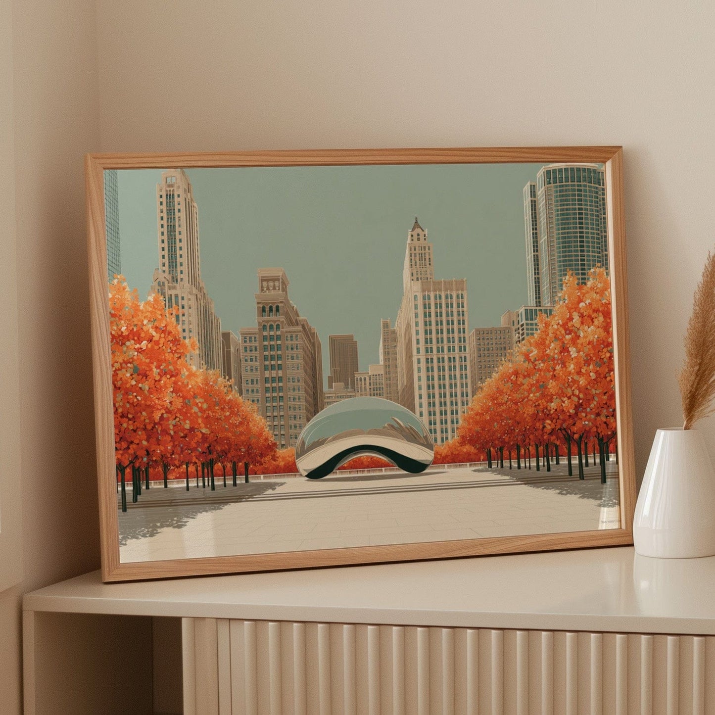 Autumn Flames Meet Steel Dreams