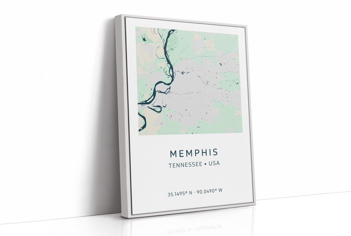 Memphis City Map Print