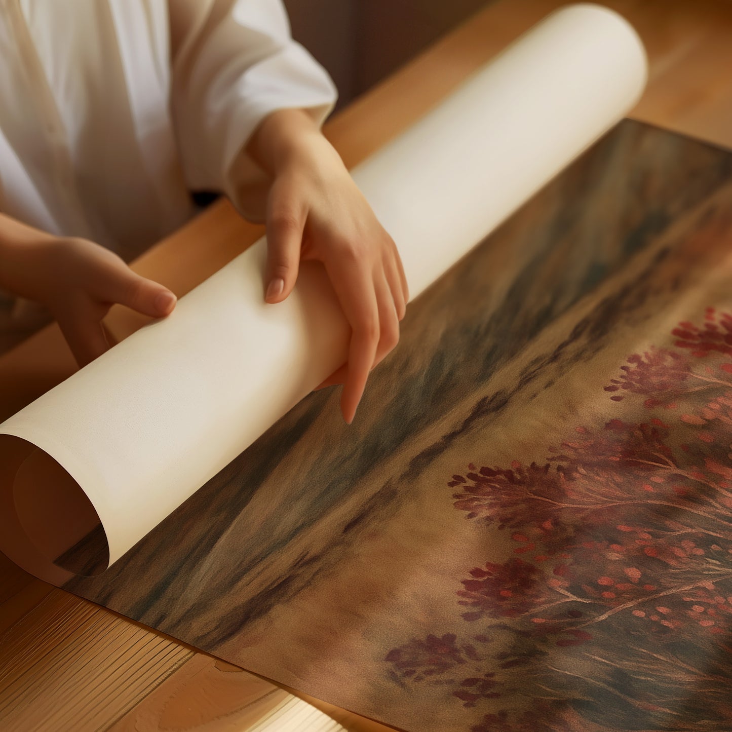 Crimson Sage at Golden Hour