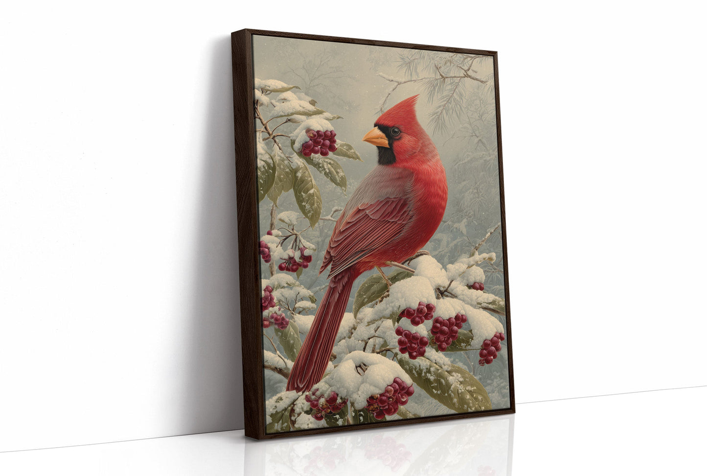Winter Berries Feed Cardinal's Soul