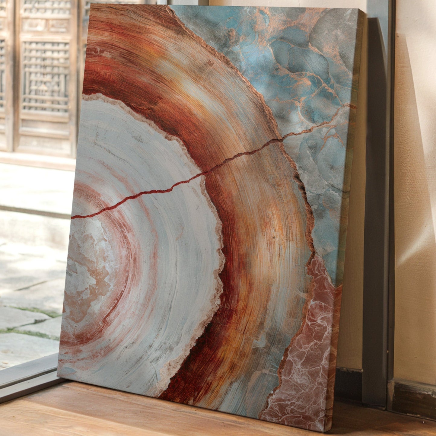 Earthy Tones in Circular Harmony