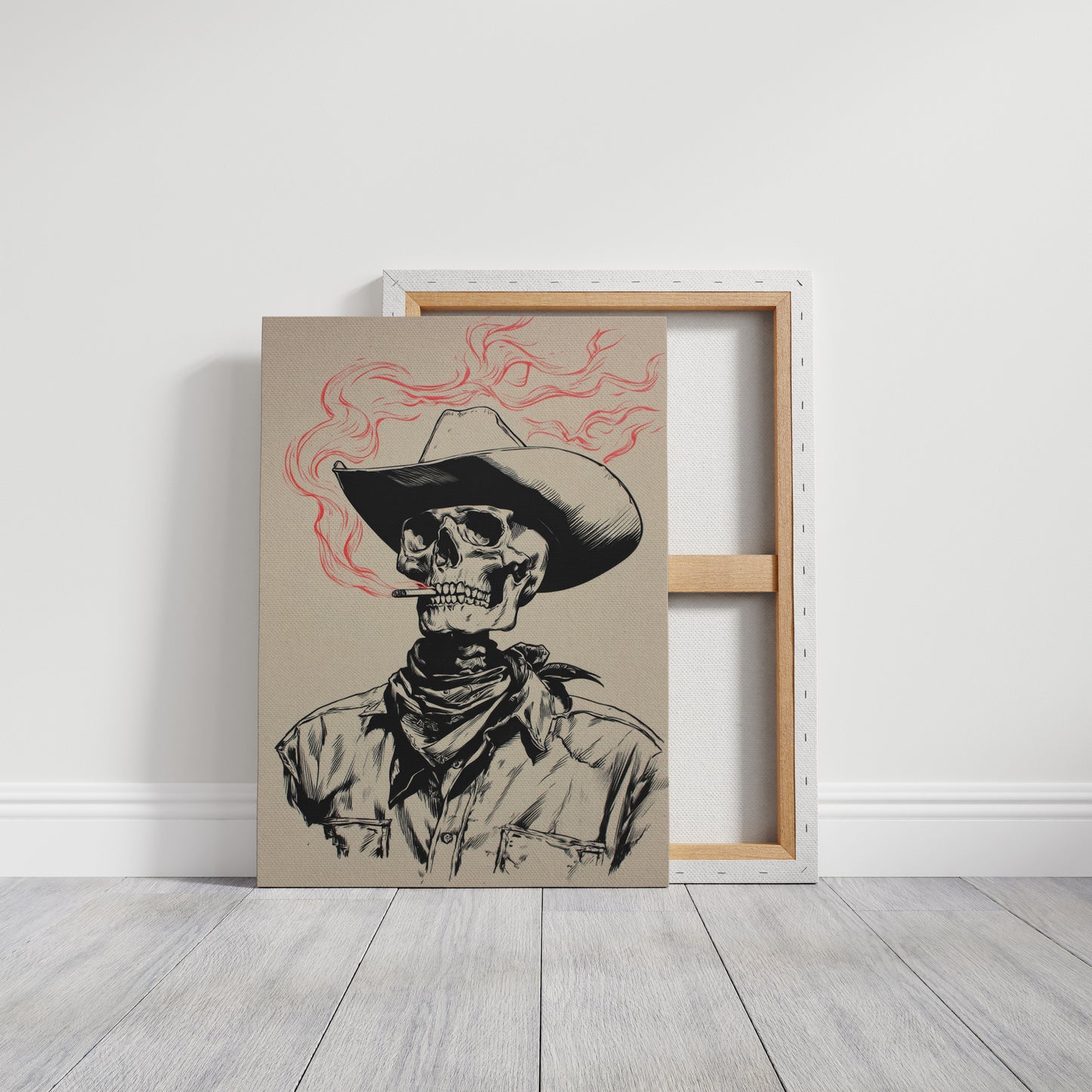 Ghost Rider's Last Stand - Smoking Skeleton Cowboy