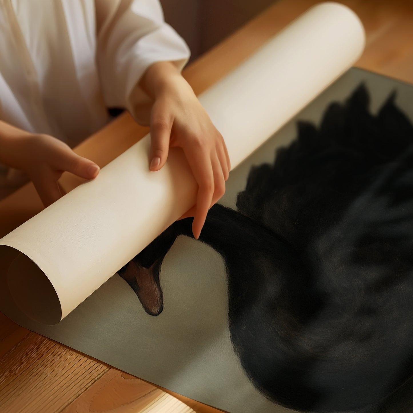 Black Swan on Still Water