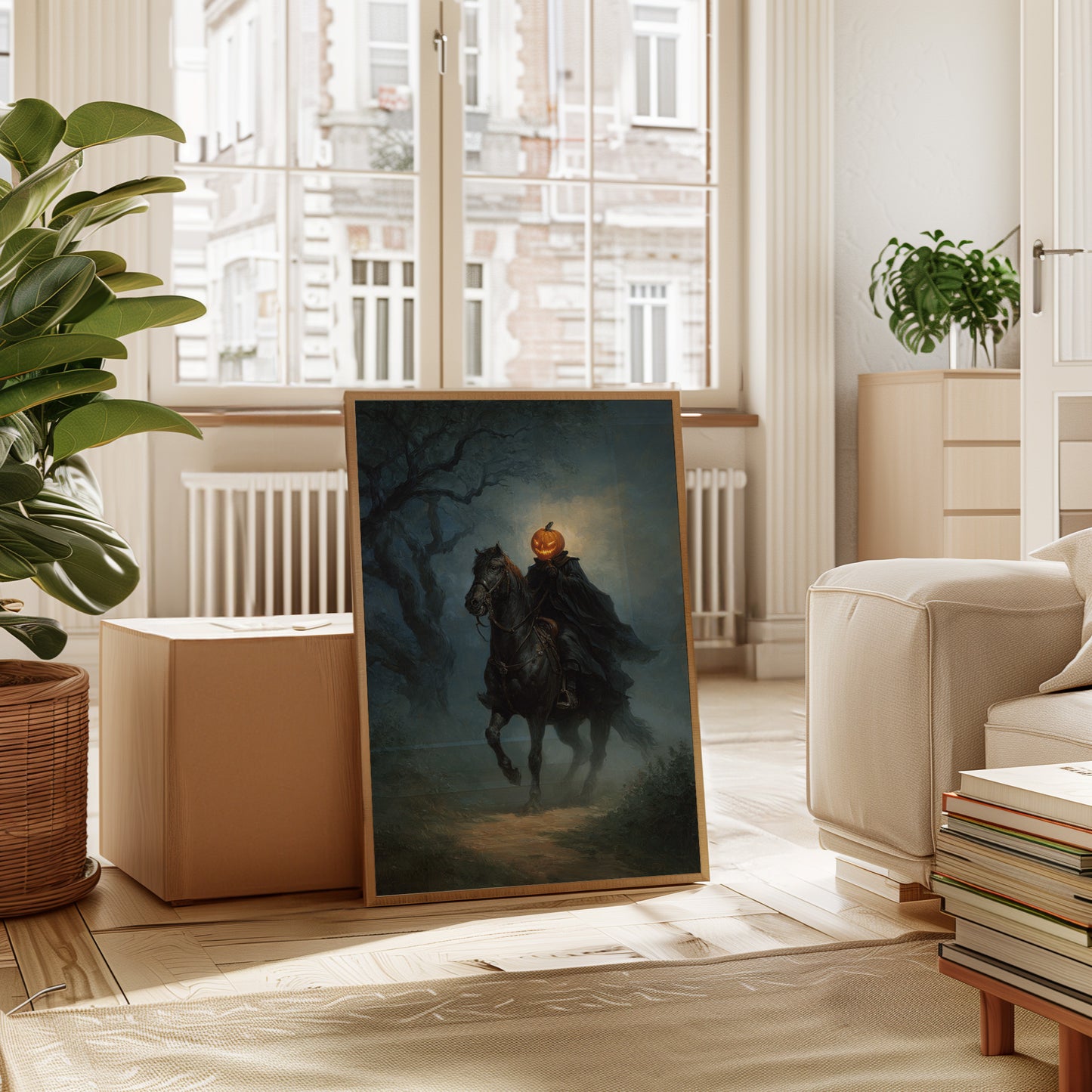 Headless Horseman Gothic Canvas Print - Enigmatic Wall Art - Gallery Canvas image 3