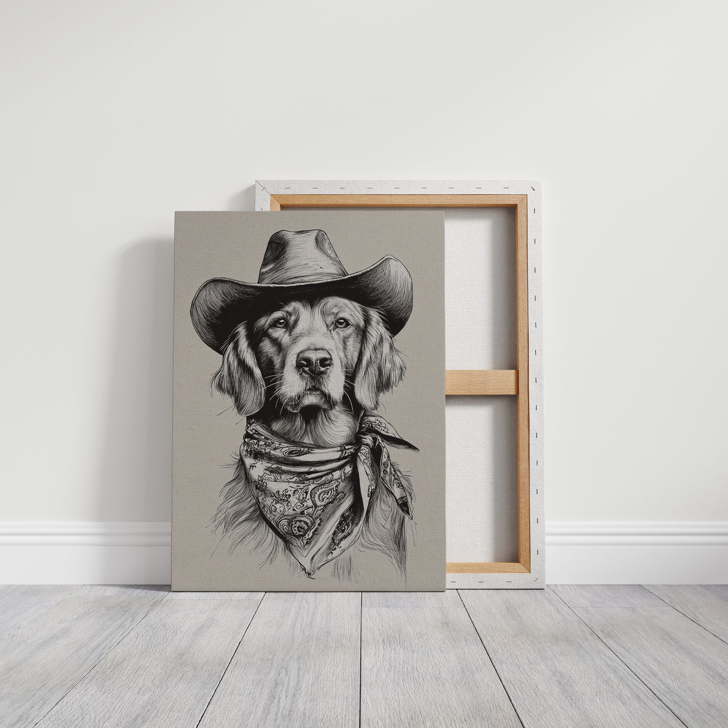 A Canine Cowboy's Stalwart Gaze
