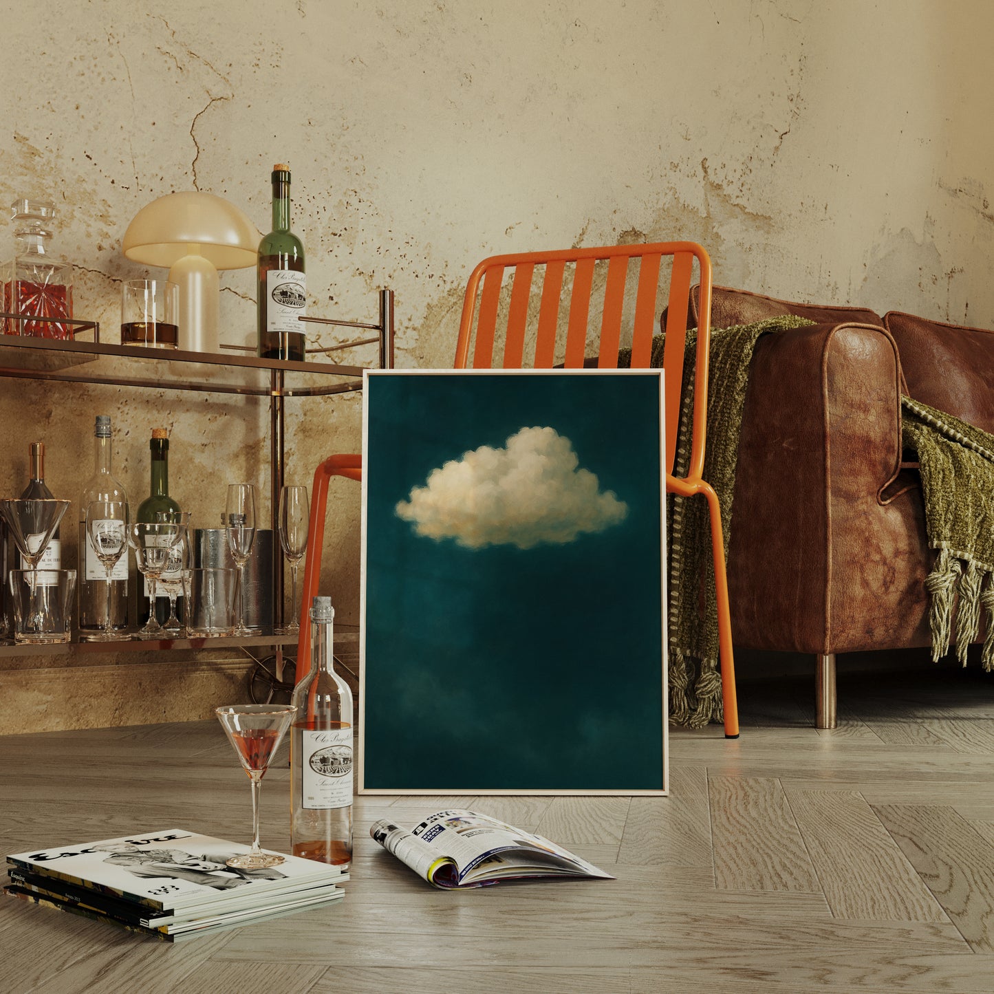 Lonely Cloud in Emerald Silence