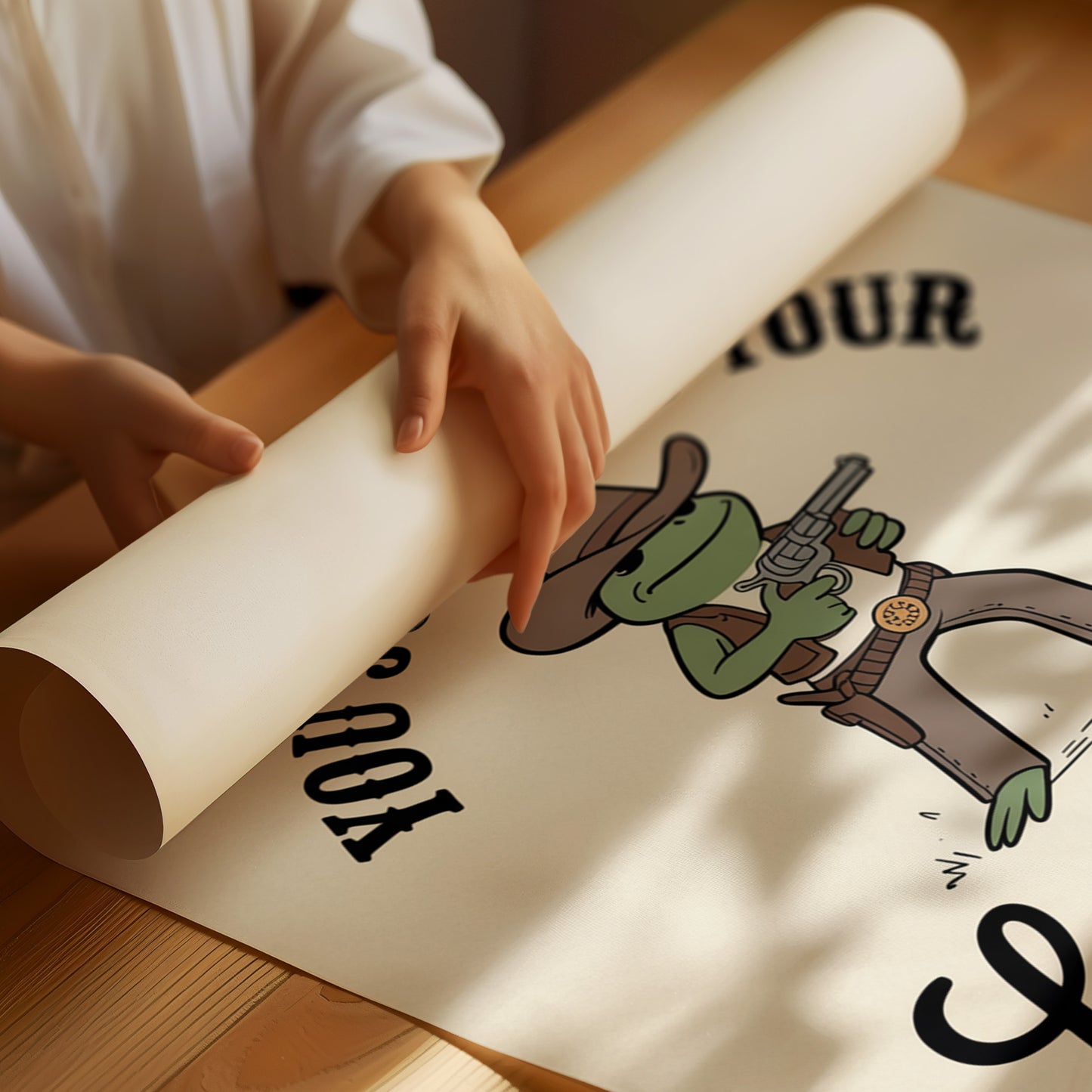 Desert Frog Draws At Dawn