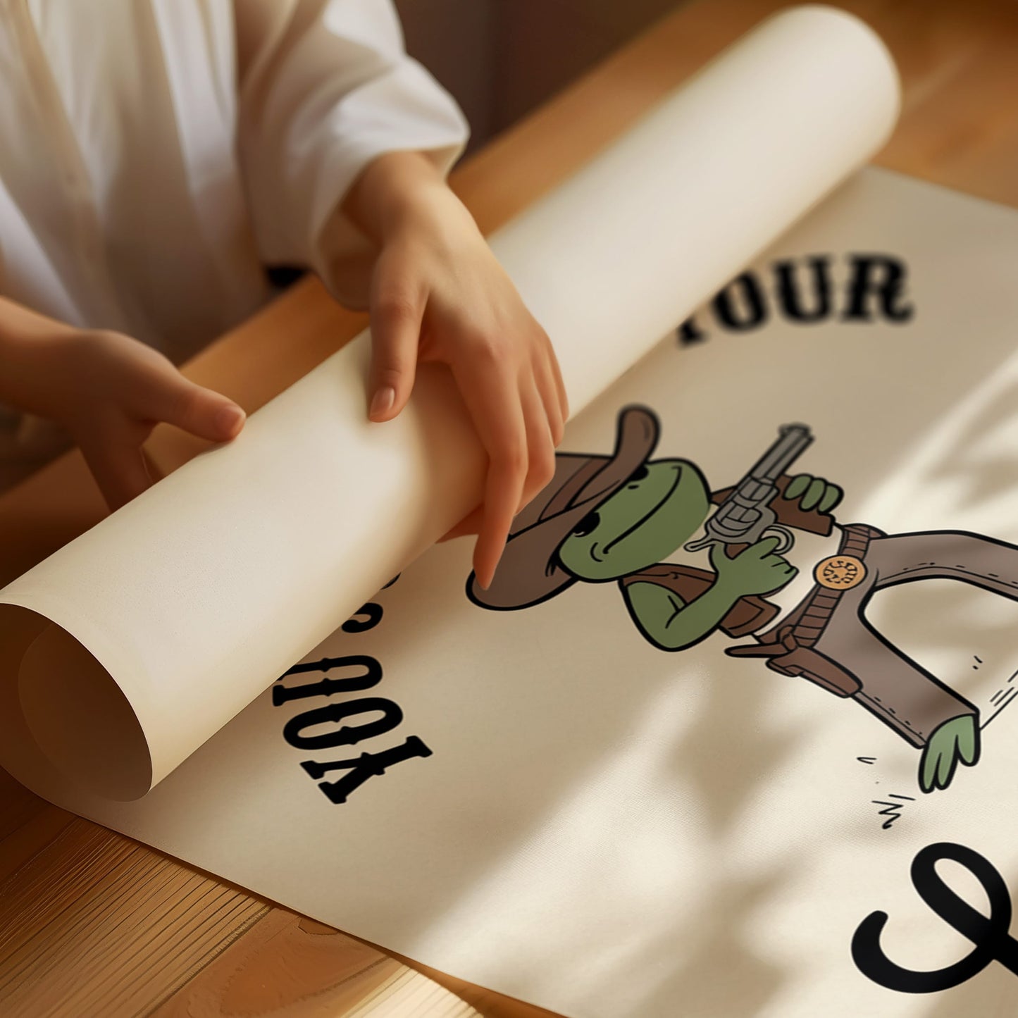Desert Frog Draws At Dawn