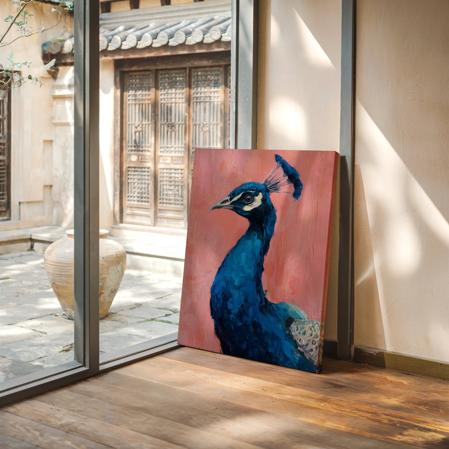 A Regal Gaze in Turquoise