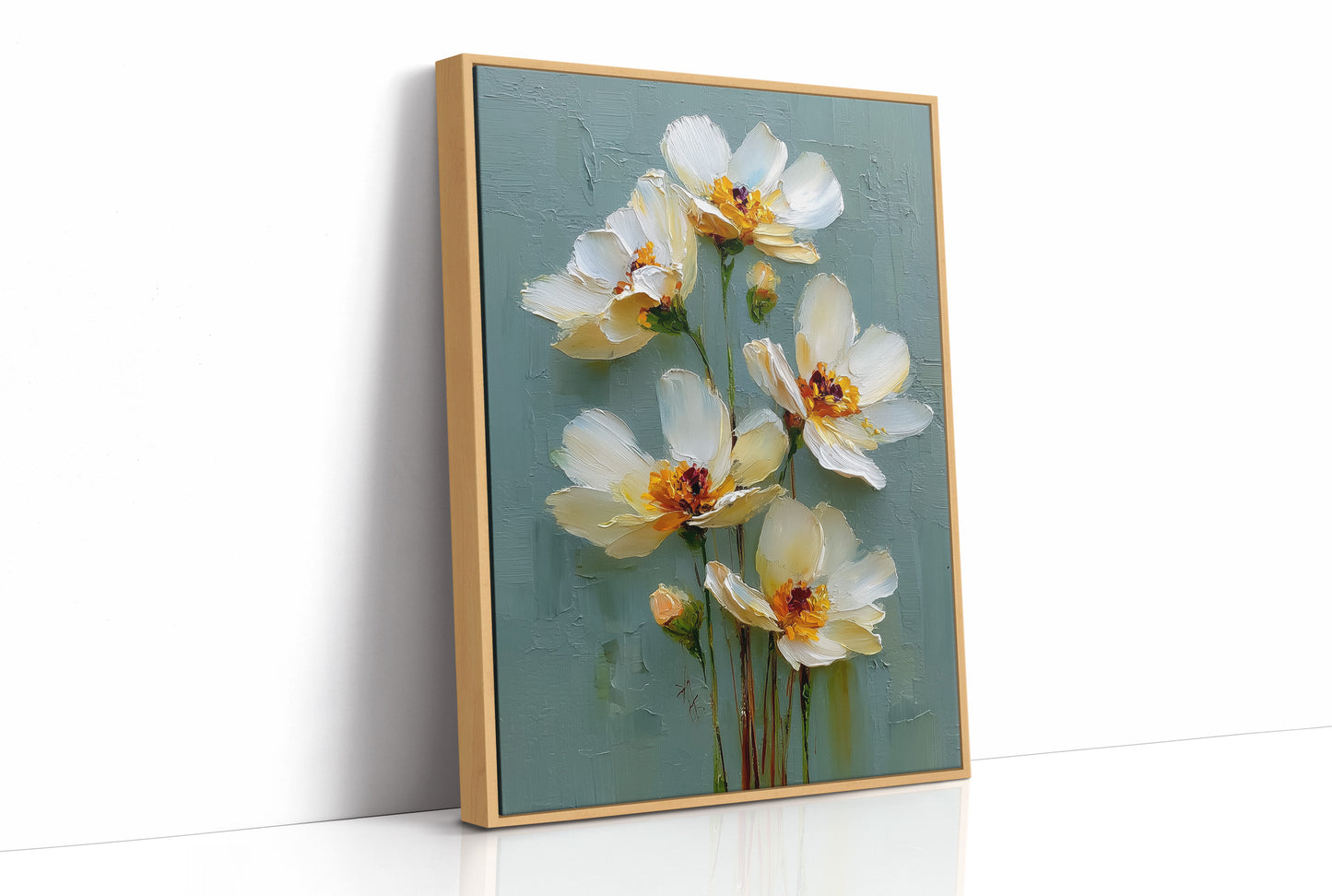Cream Petals, Sage Light