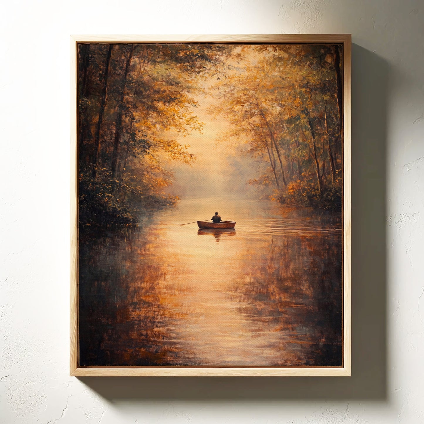 Rowing Through Autumn's Embrace