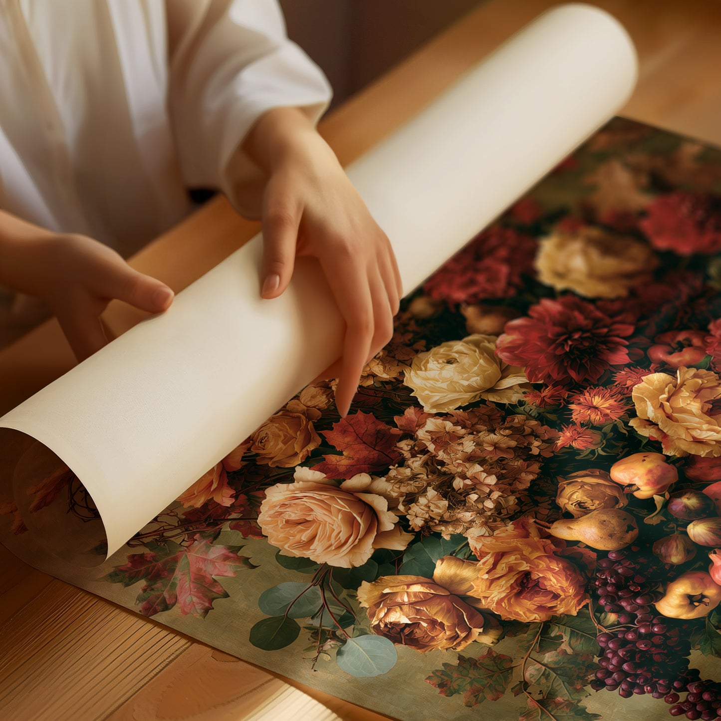 Autumn Harvest: An Opulent Classical Still Life