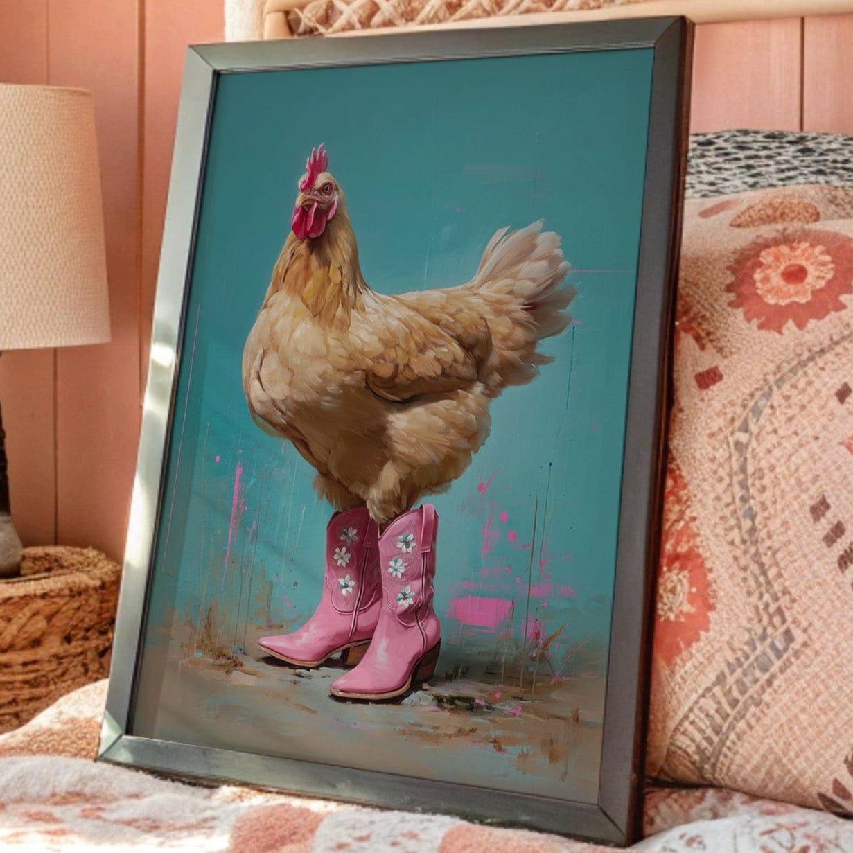 Barnyard Diva Borrows Pink Boots