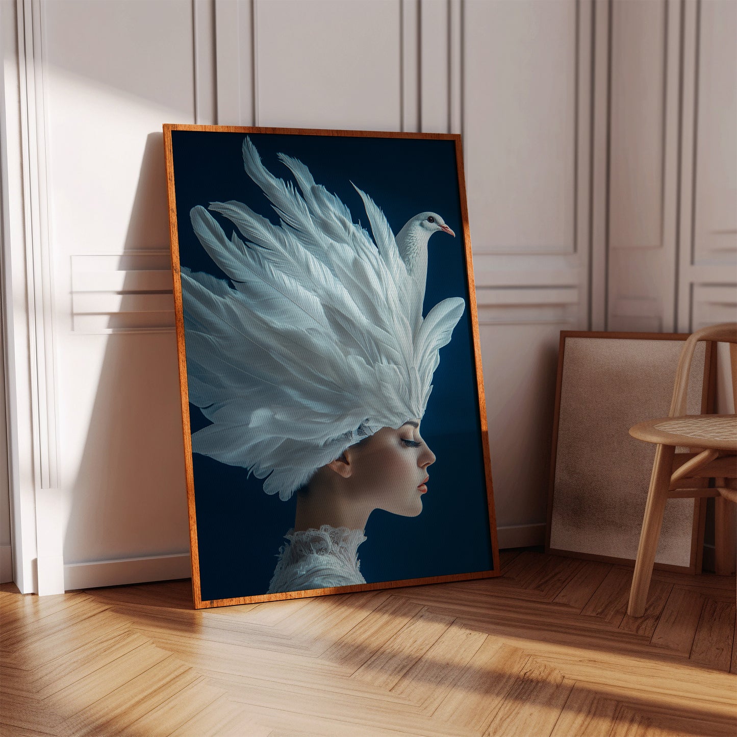 Crowned by Wings in Blue Silence