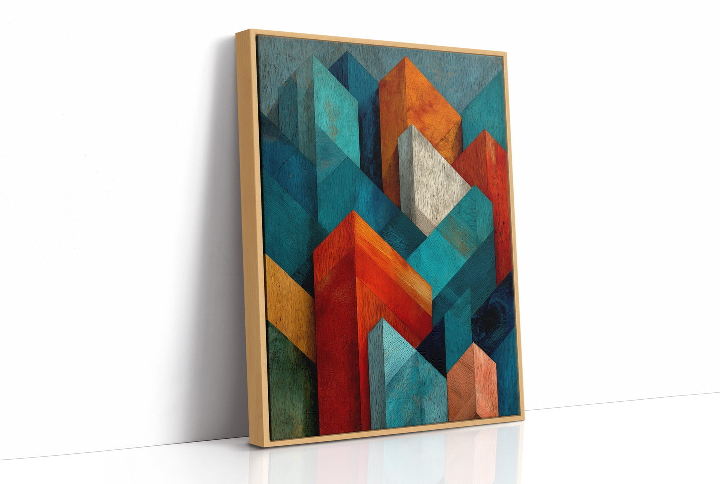 Faceted Peaks in Woodgrain