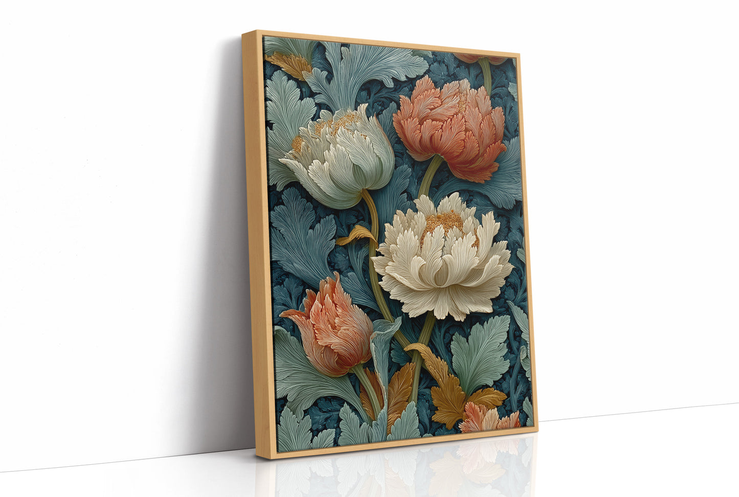 Peonies in the Old Pattern