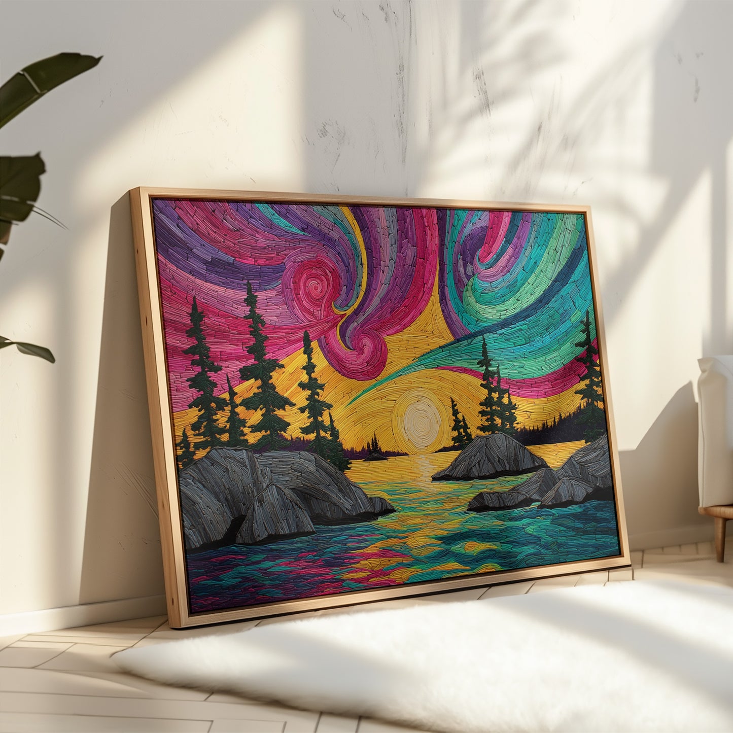 Northern Lights Paint Summer Waters