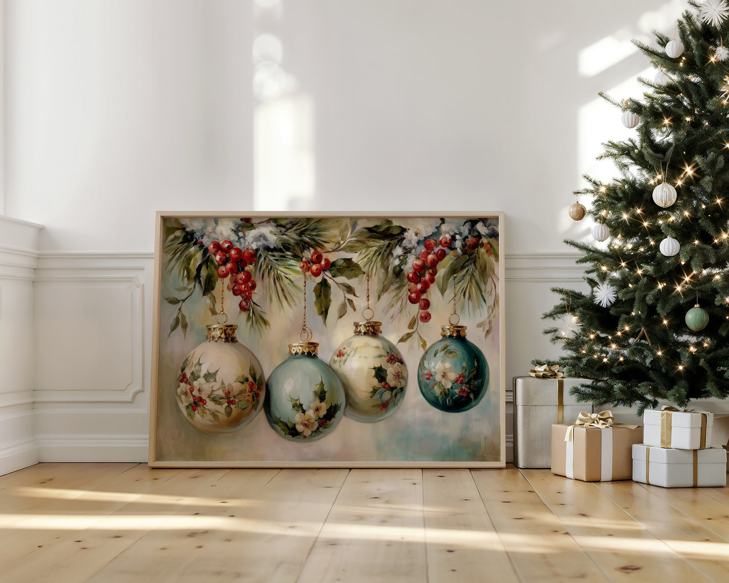 Vintage Ornaments Paint December's Story