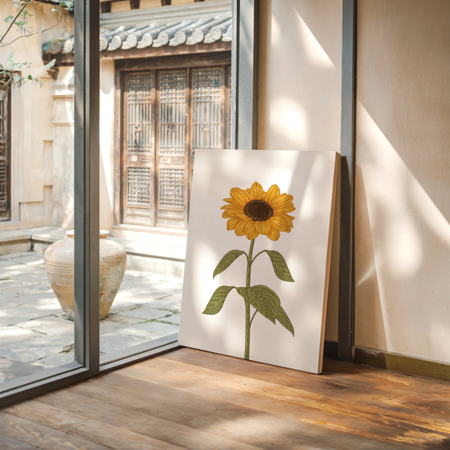 Golden Petals Follow Morning Light