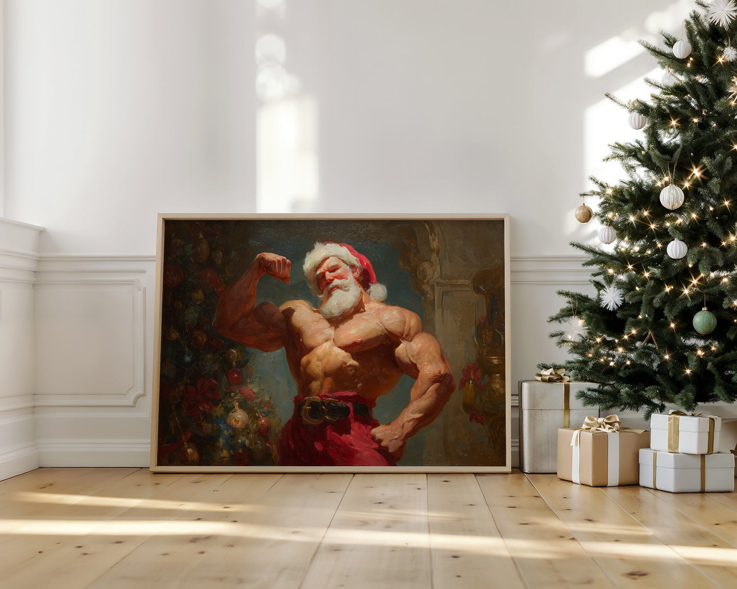 North Pole Gym Builds Holiday Muscle