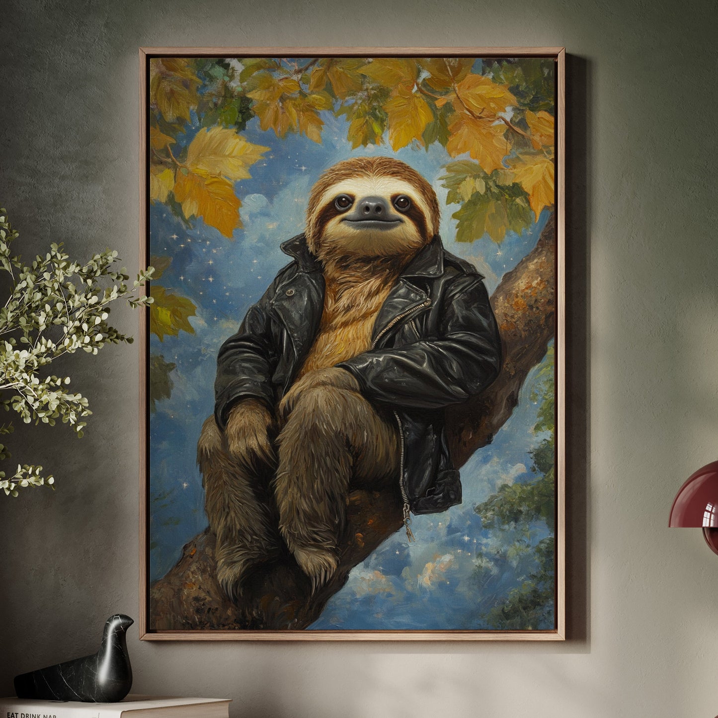 Sloth in a Leather Jacket