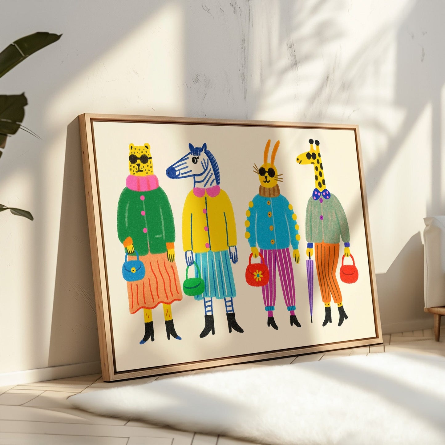 The Fashion Herd – Stylish Animal Friends Wall Art