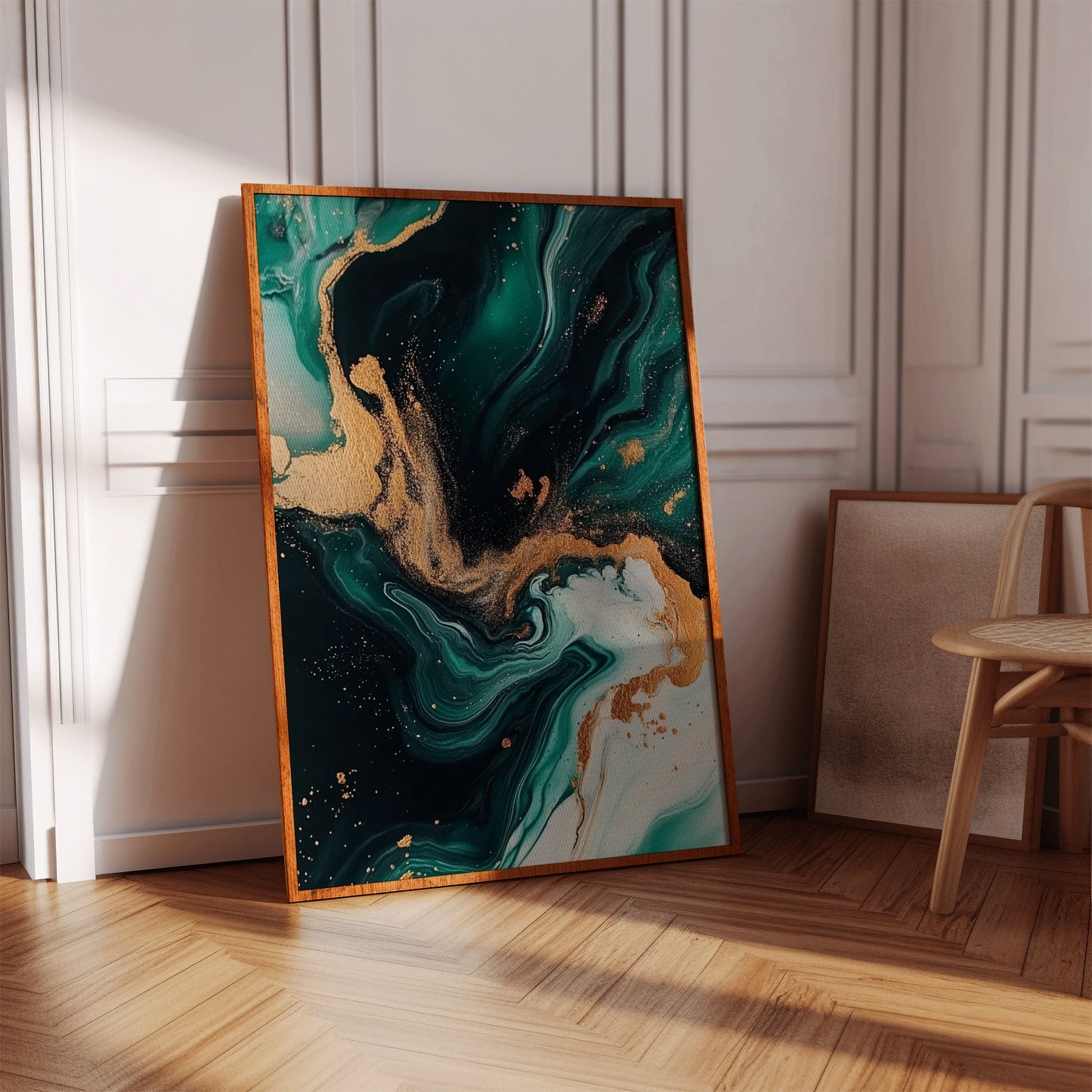 Emerald Flame and Gilded Flow