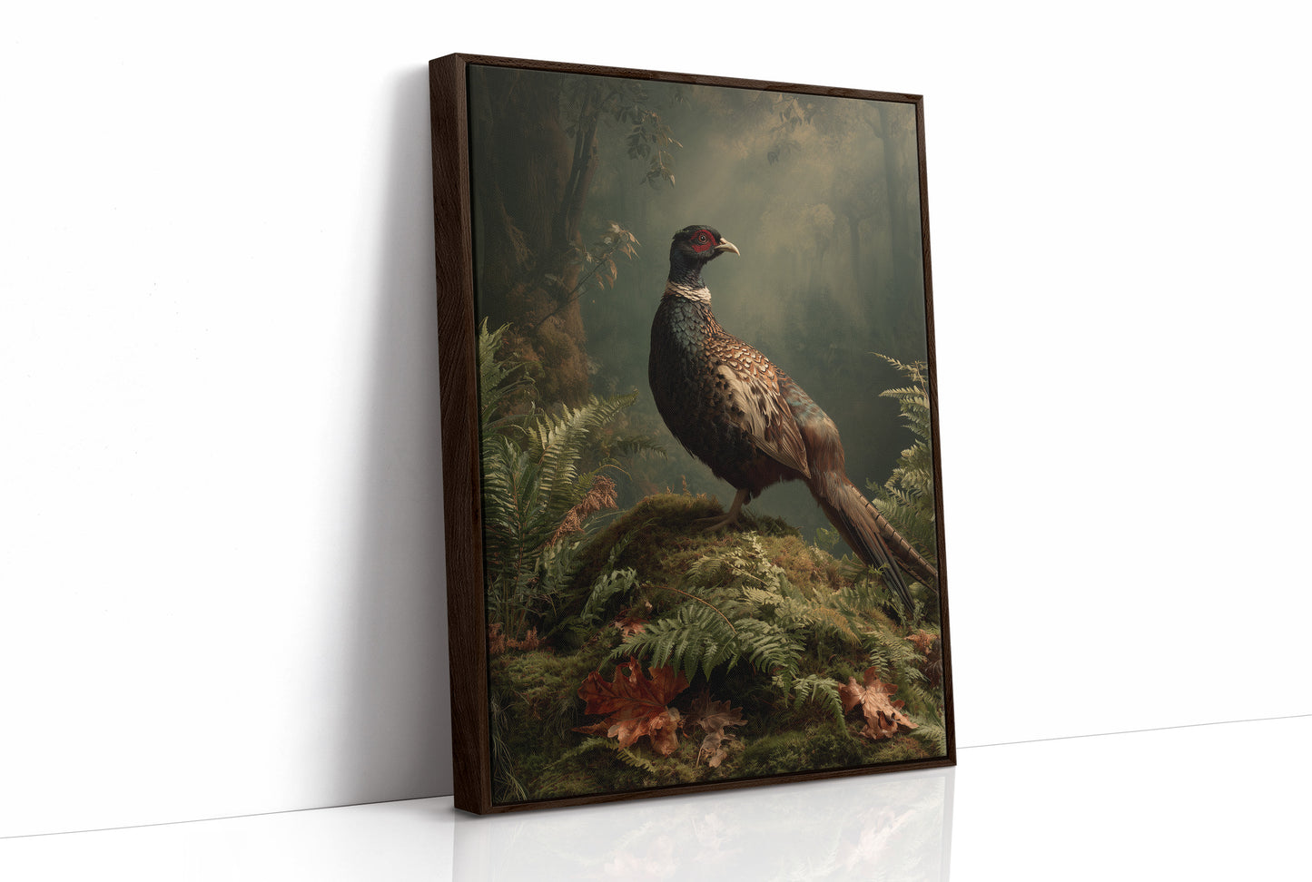 Noble Pheasant Among Forest Ferns