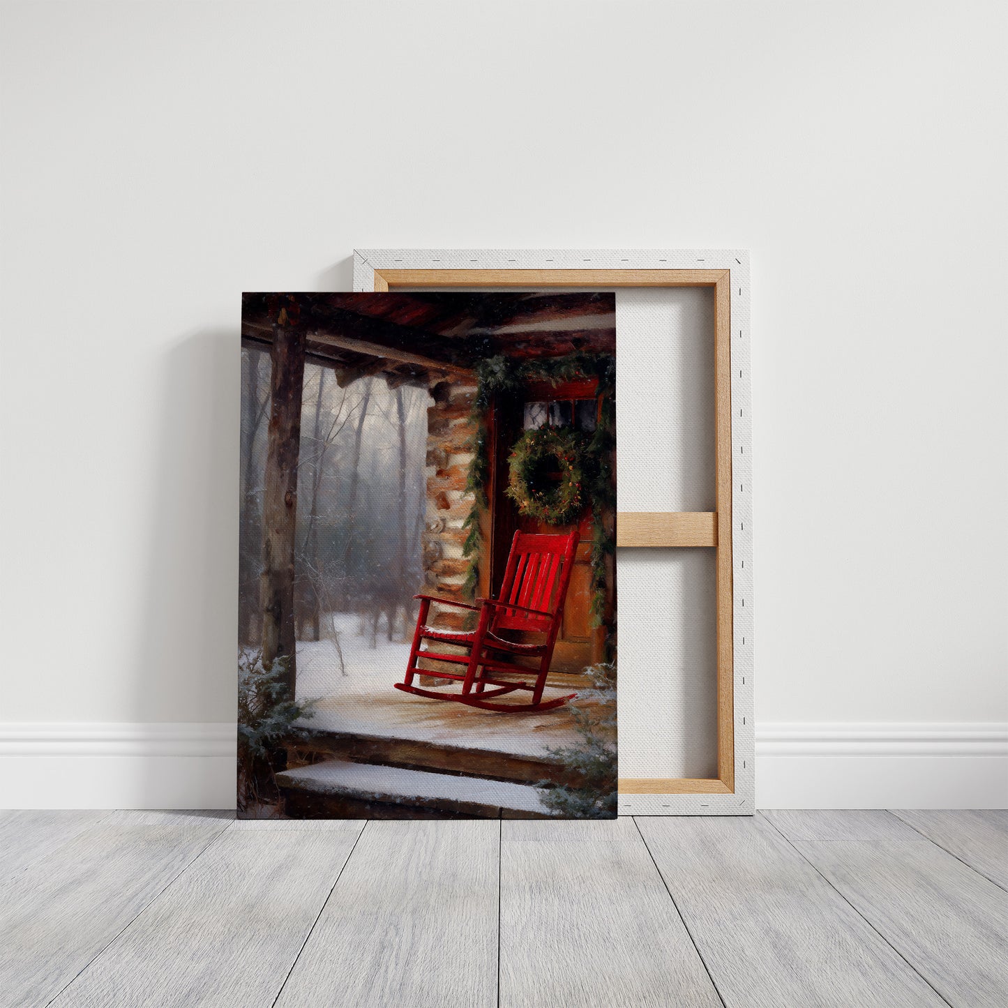 Red Rocker in Winter Quiet