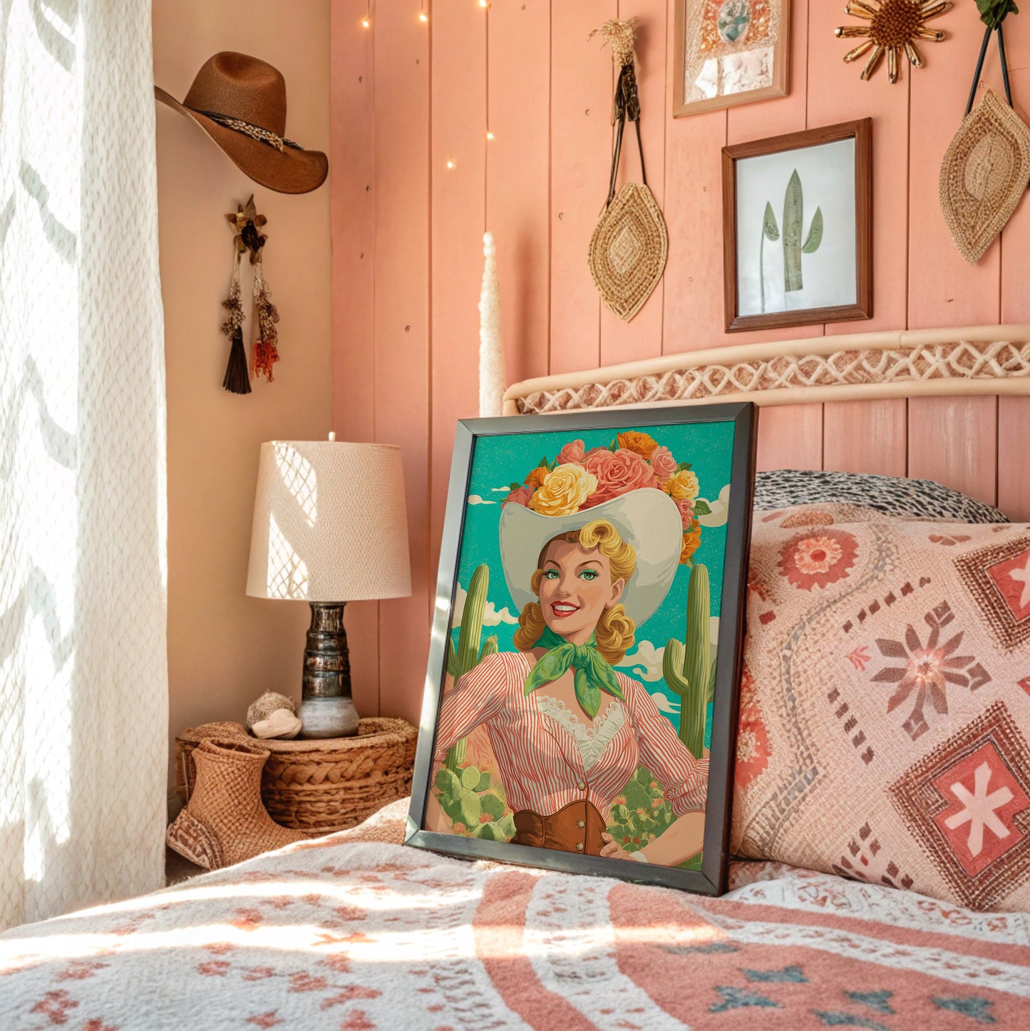 Desert Roses Bloom In Turquoise