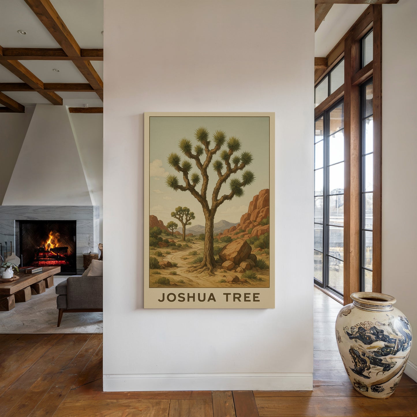 Joshua Tree Desert Landscape Art Print