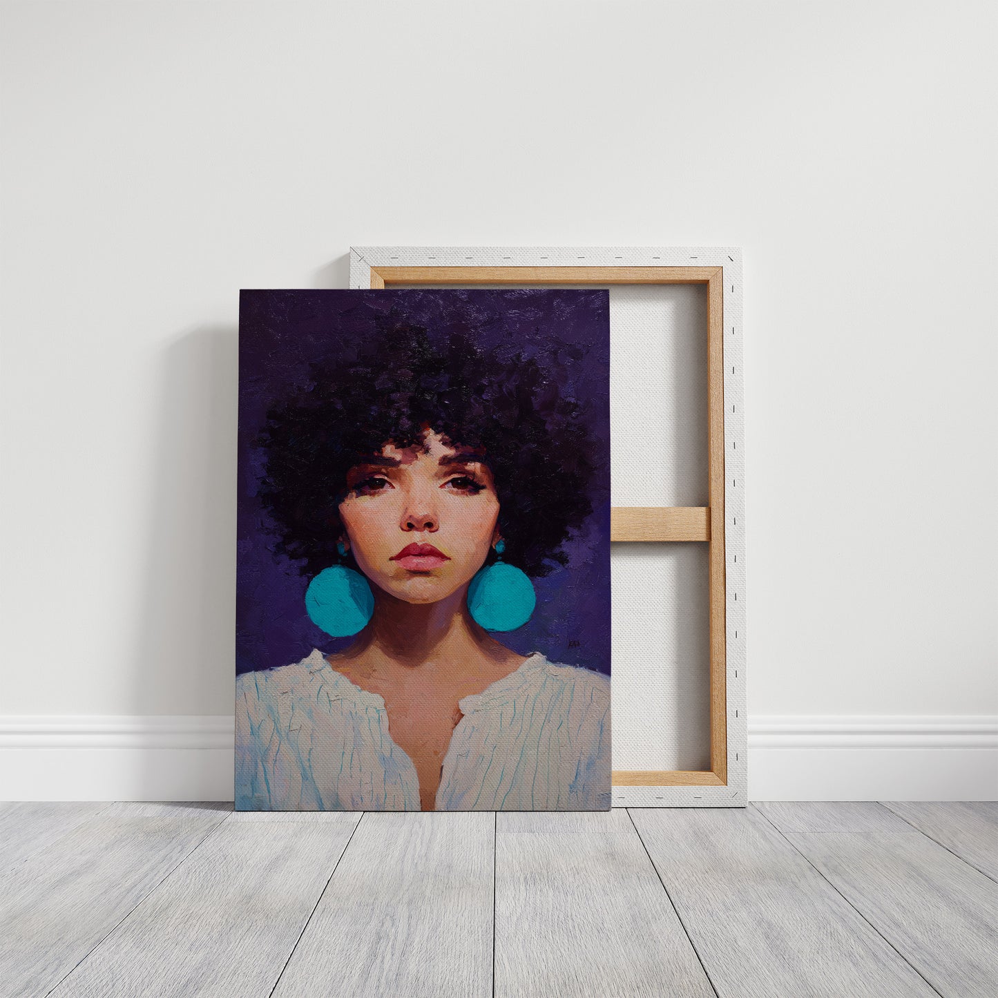 Turquoise Echoes In Violet