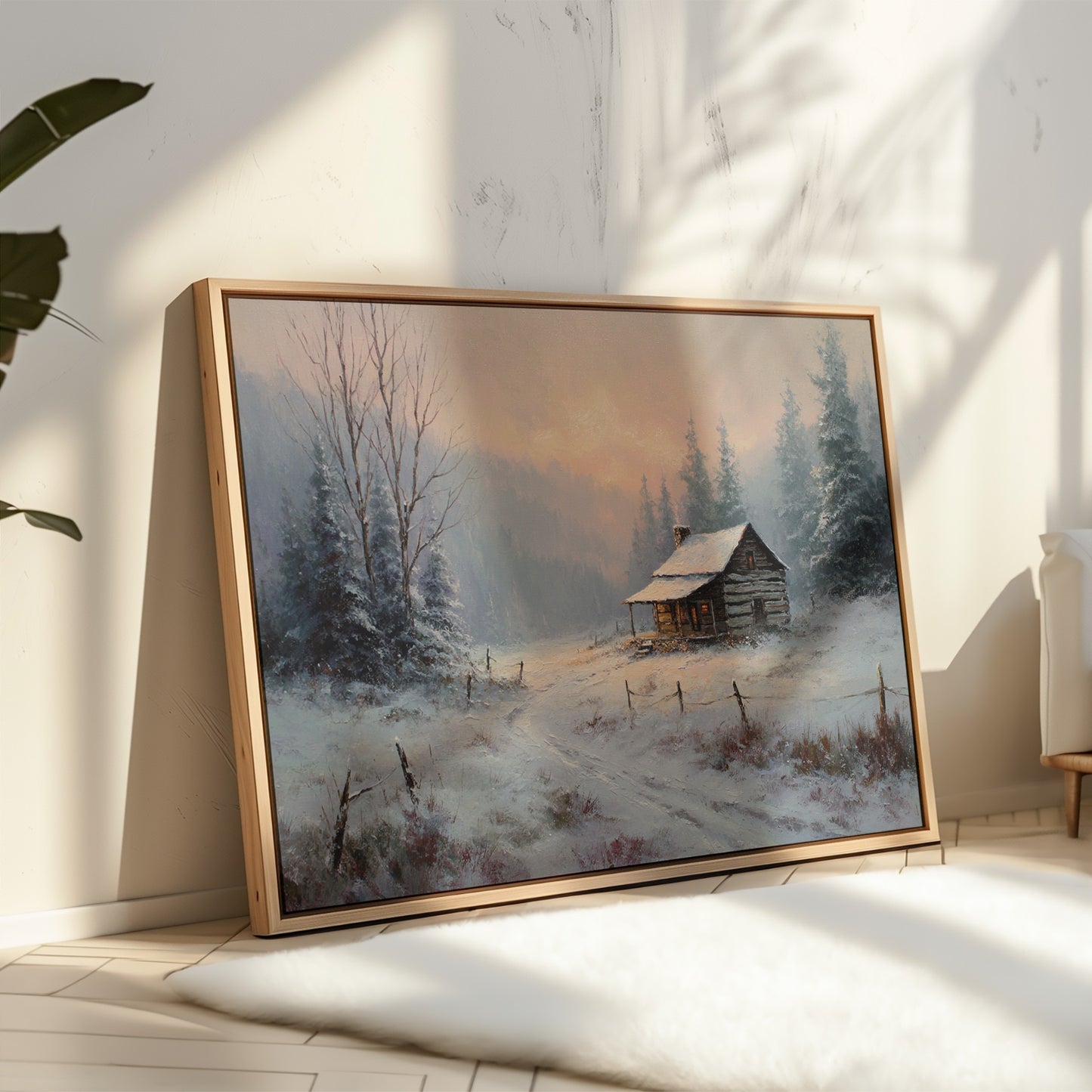 Winter Light Warms Mountain Solitude