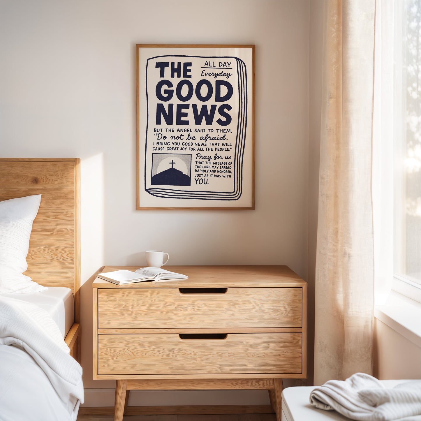 The Good News Everyday Scripture Print