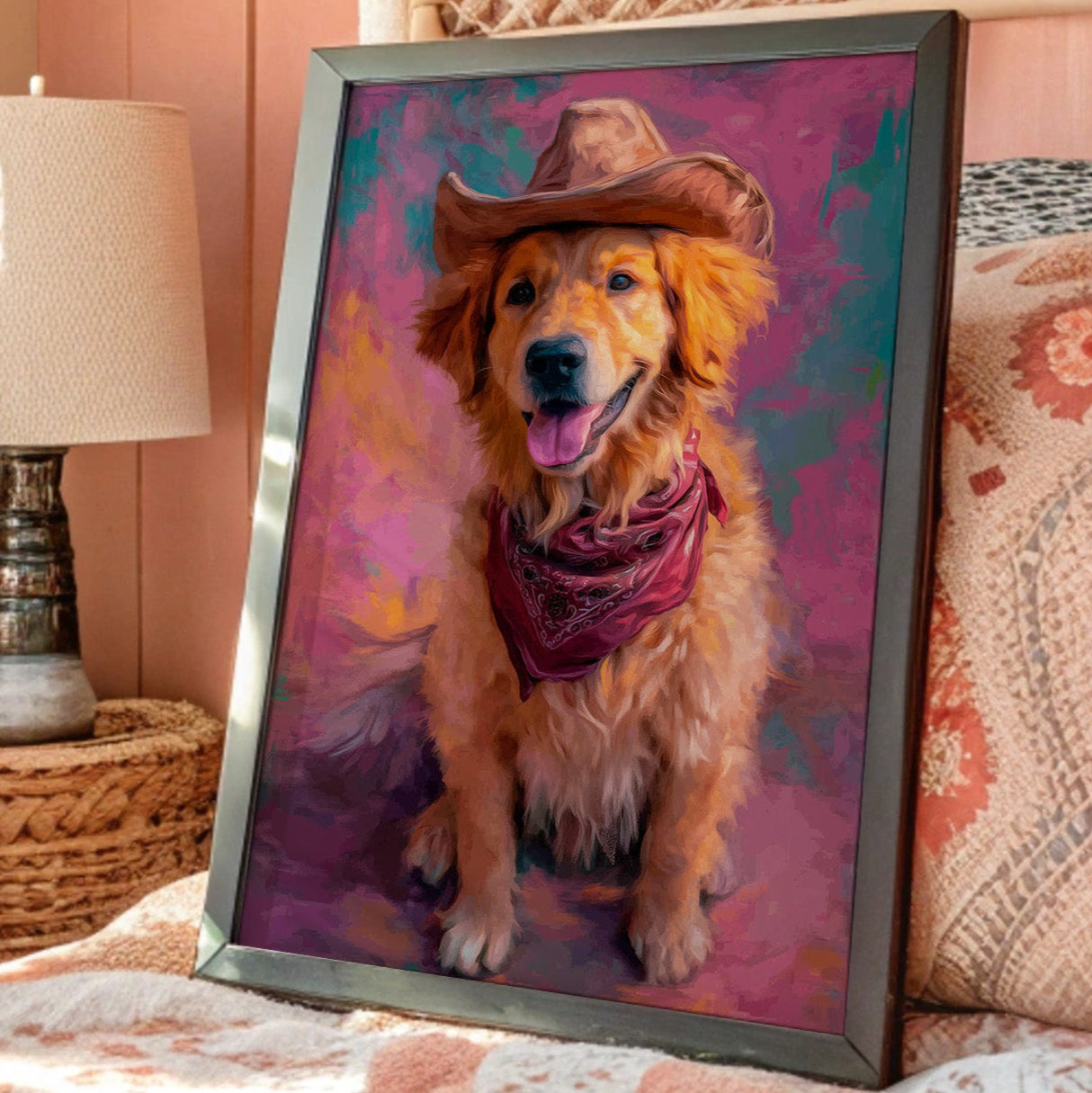 Ranch Dog Wears Sunset Colors