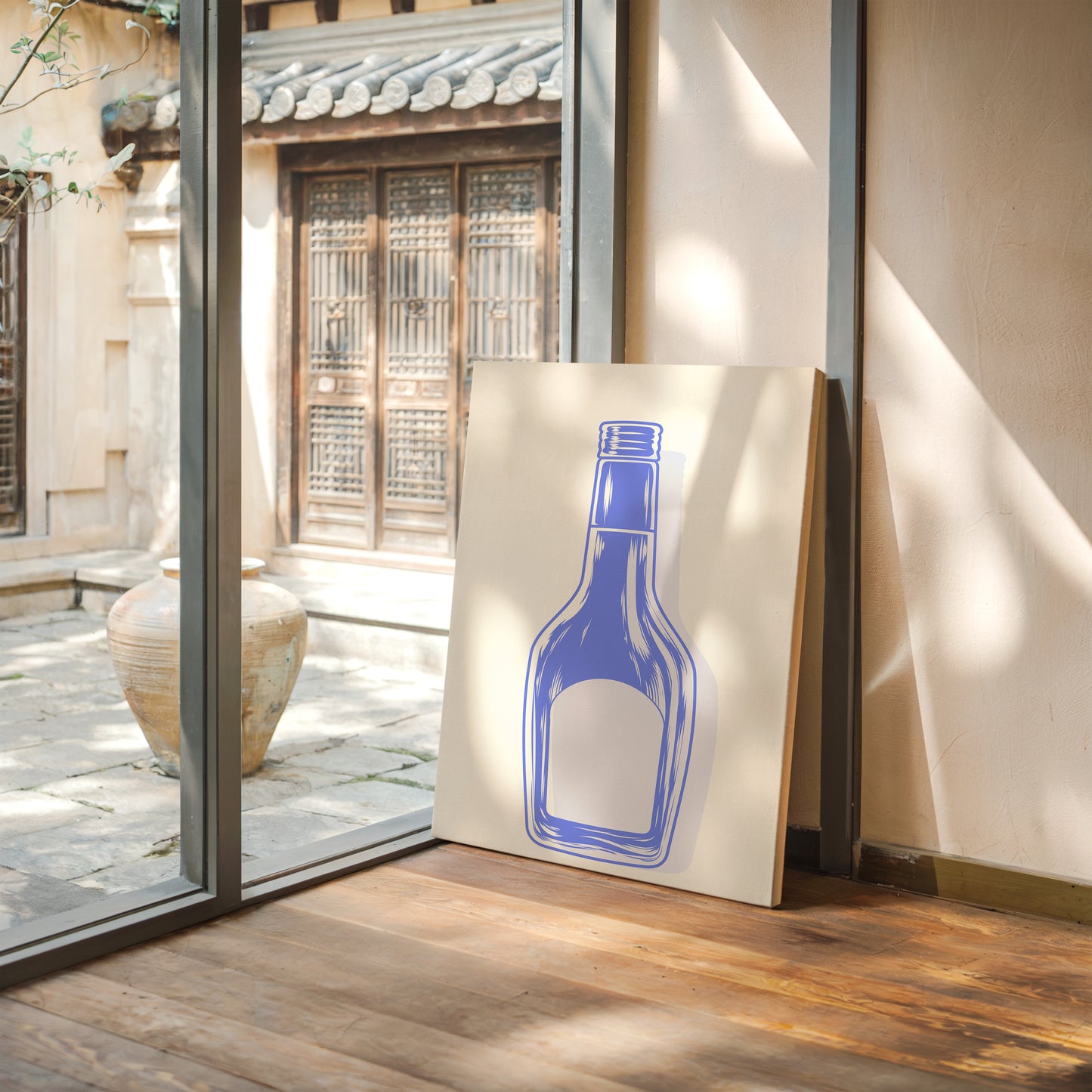 Periwinkle Glass Holds Empty Stories