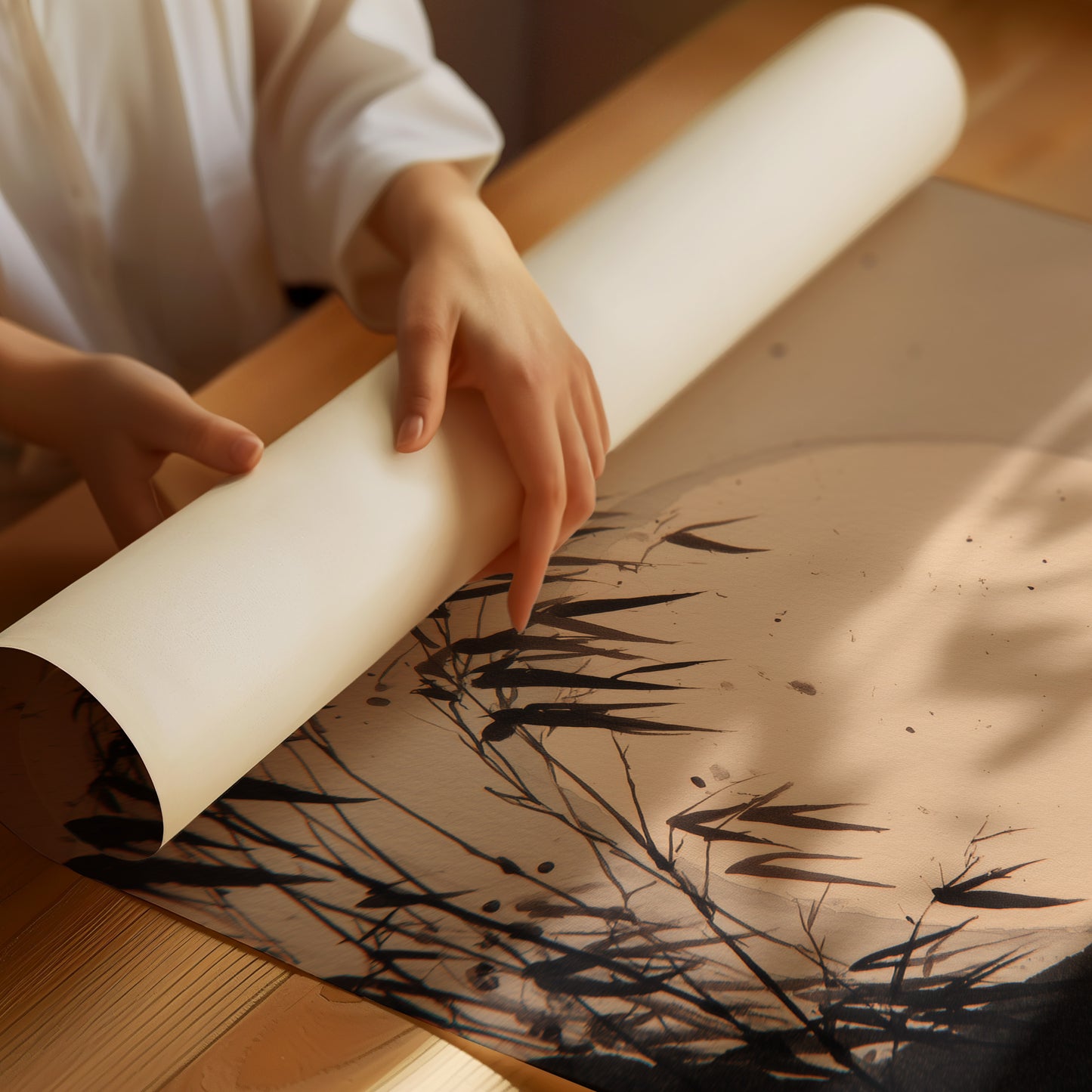 Stillness Beneath The Bamboo Moon