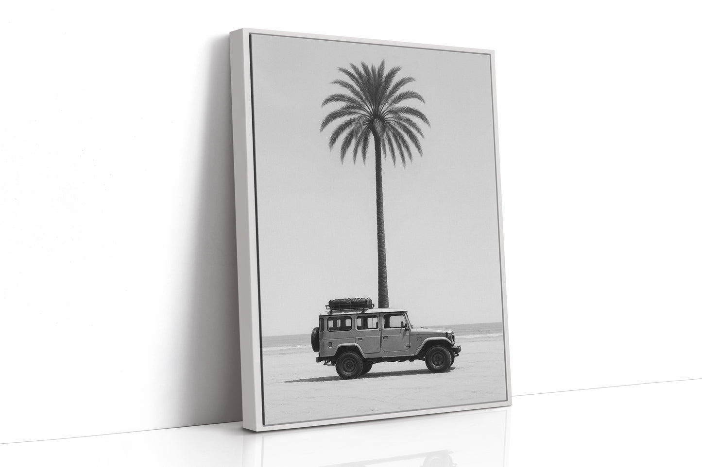 Palm Tree and Beach Cruiser Still Life