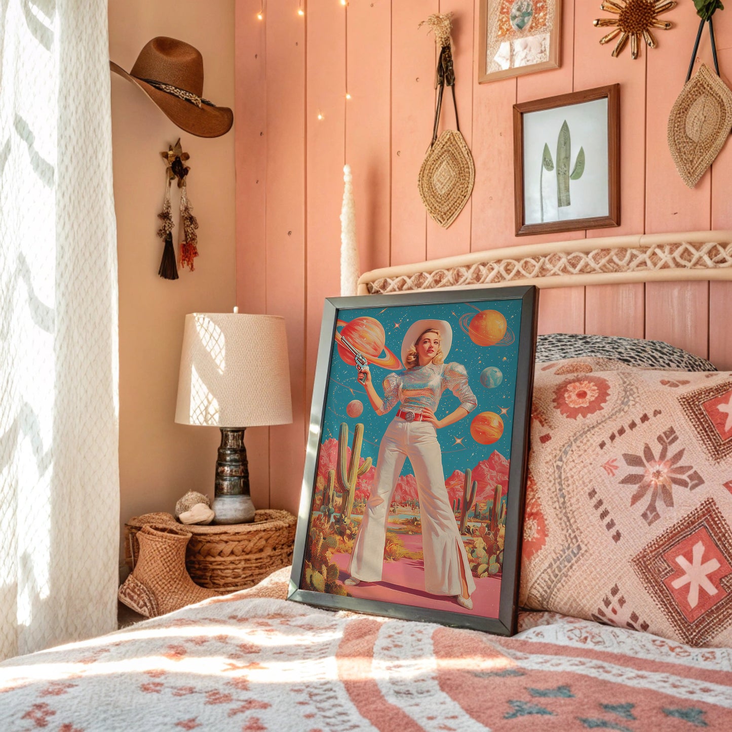 Cosmic Cacti Meet Space Cowgirl