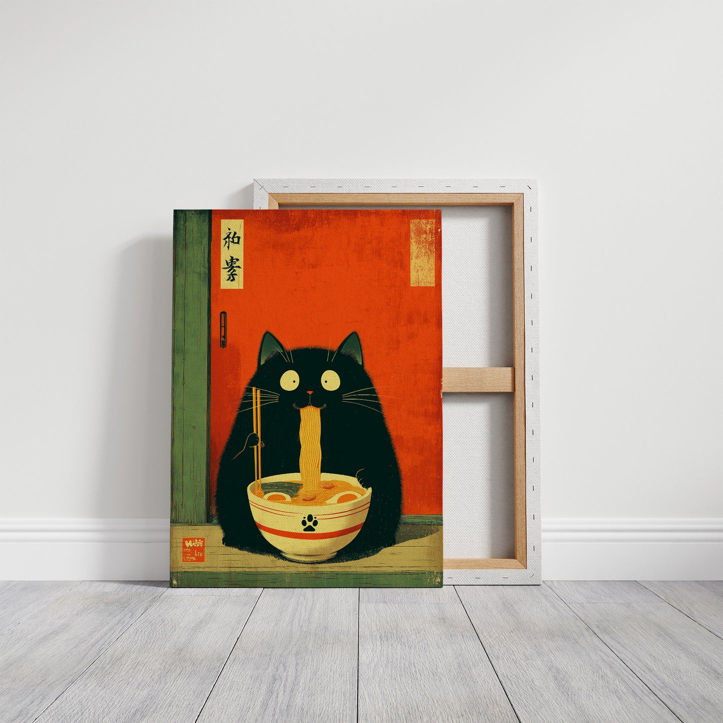 Midnight Ramen With Curious Cat