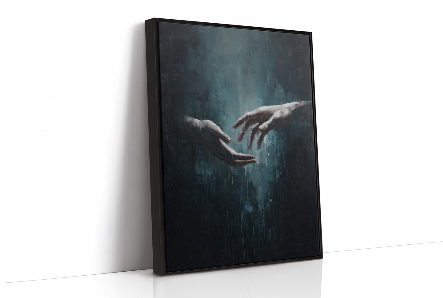 Almost Touching In Teal Depths