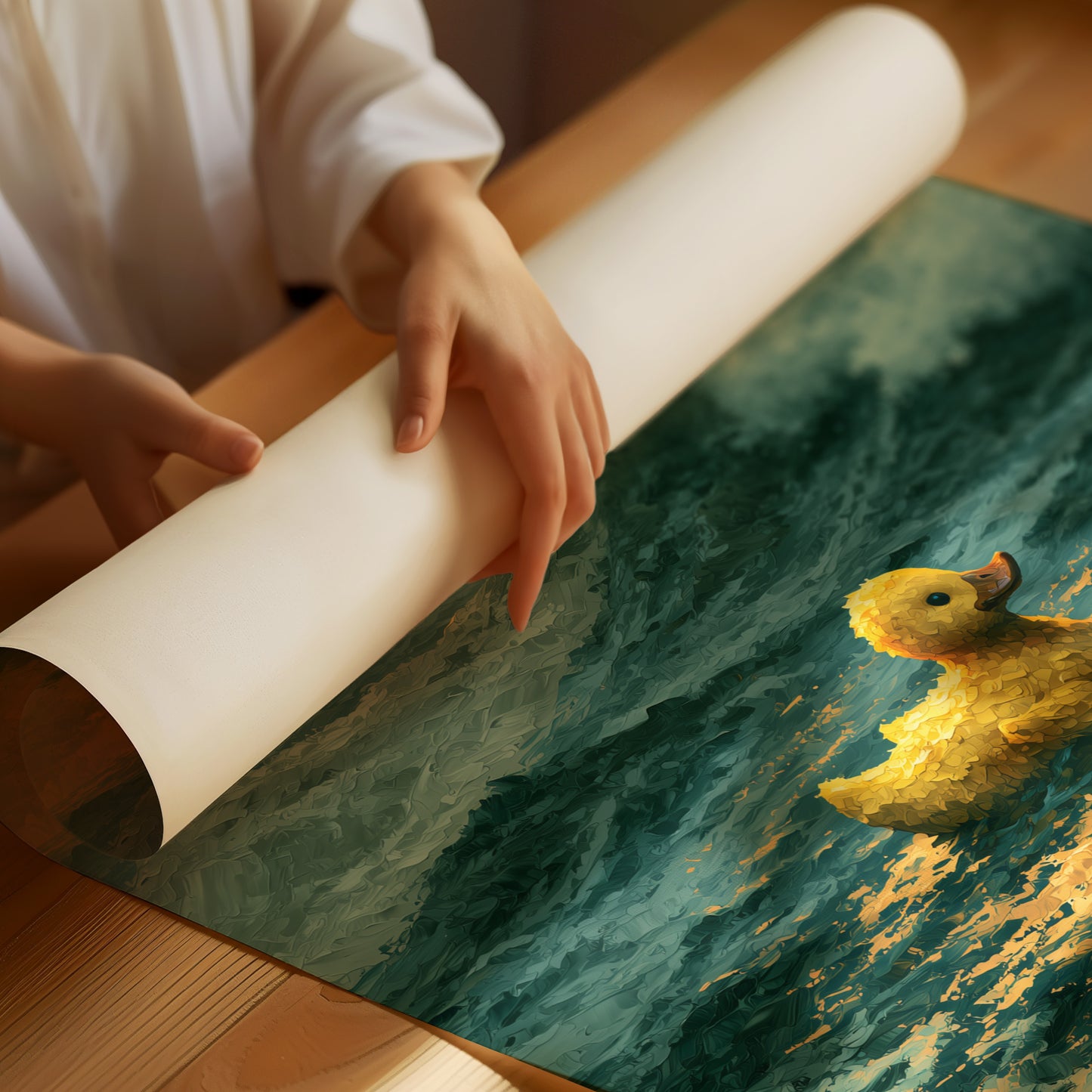 Rubber Duck Takes the Sea