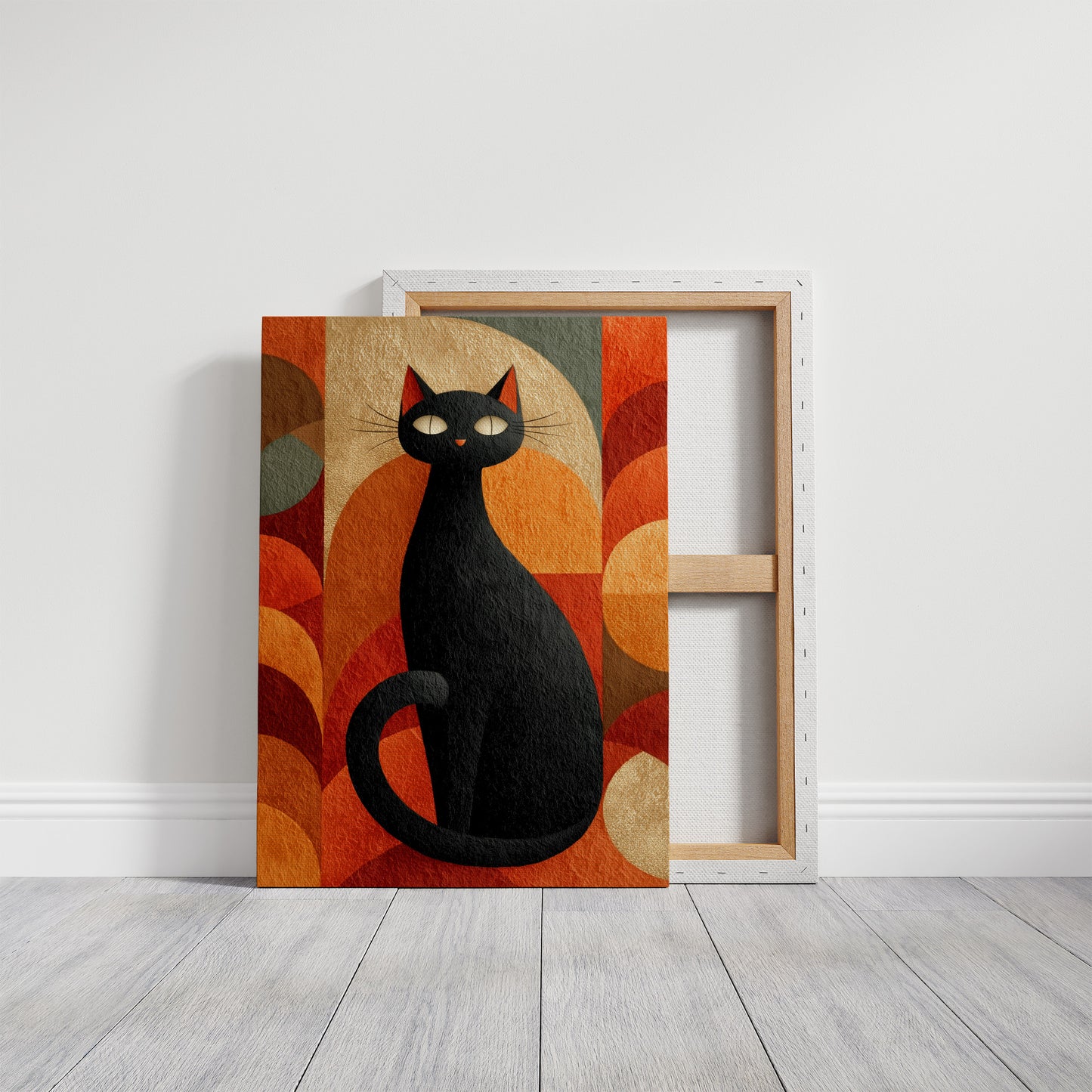 Autumn Cat Dances With Circles