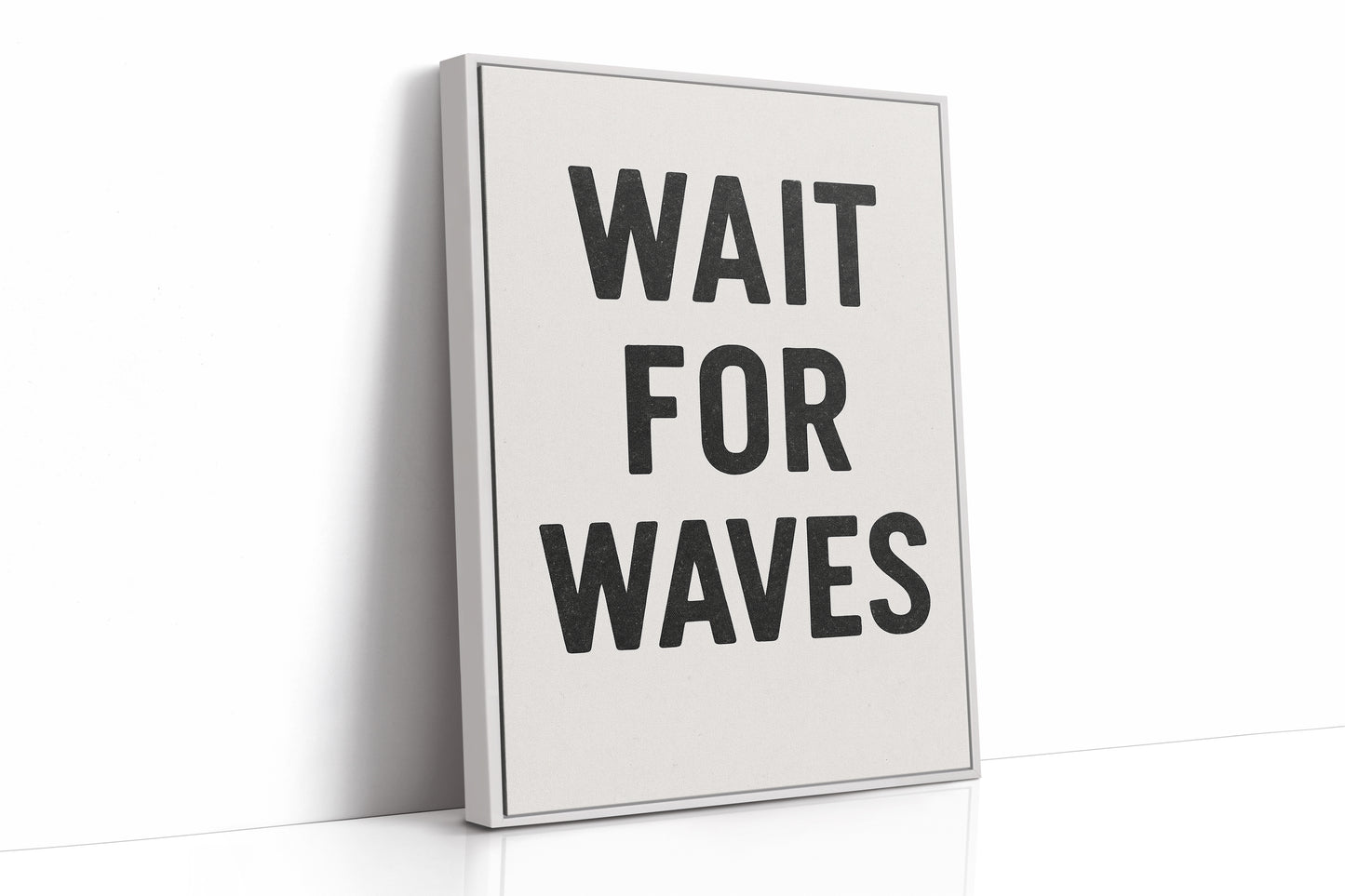 Wait for Waves Typography Print