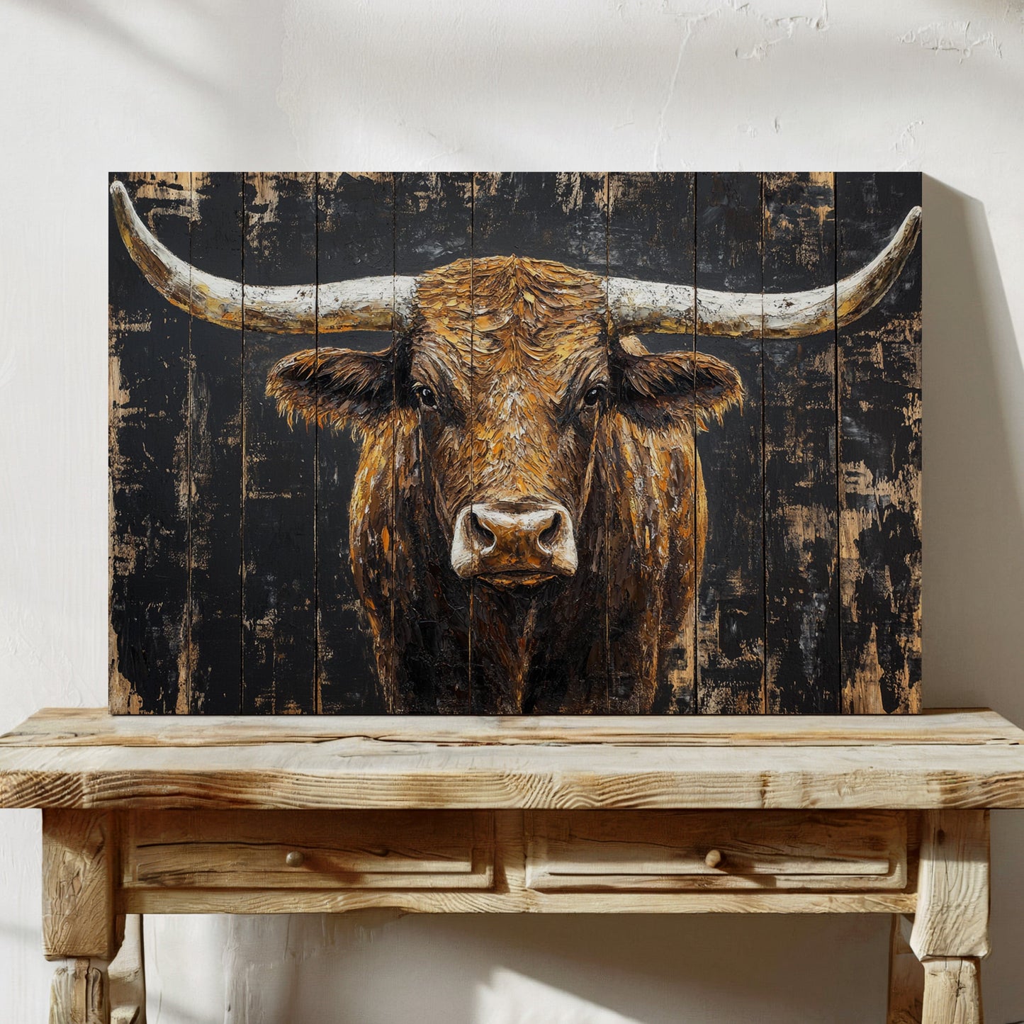 Highland Cattle Wears Autumn's Crown