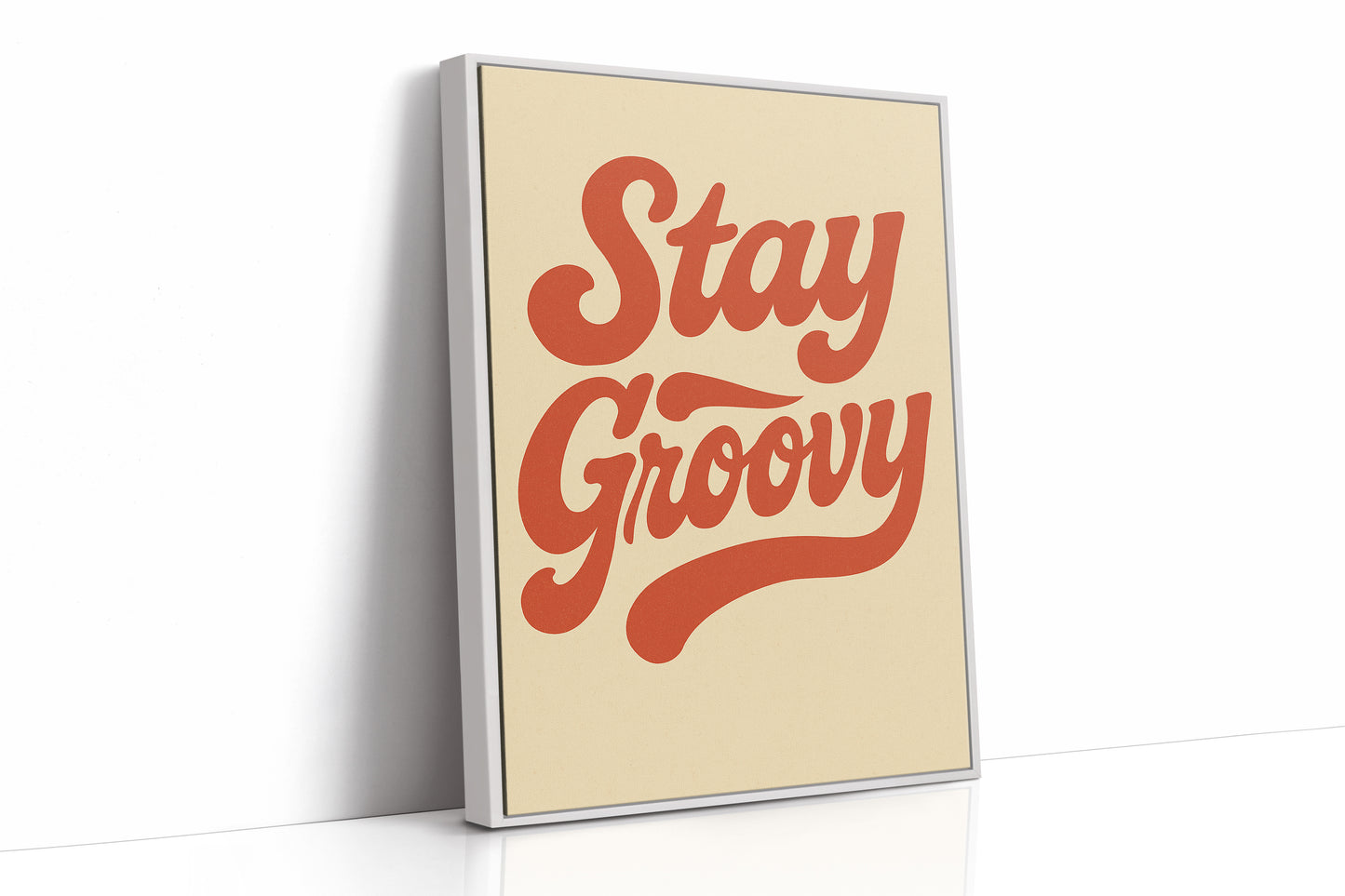 Stay Groovy Retro Typography Print
