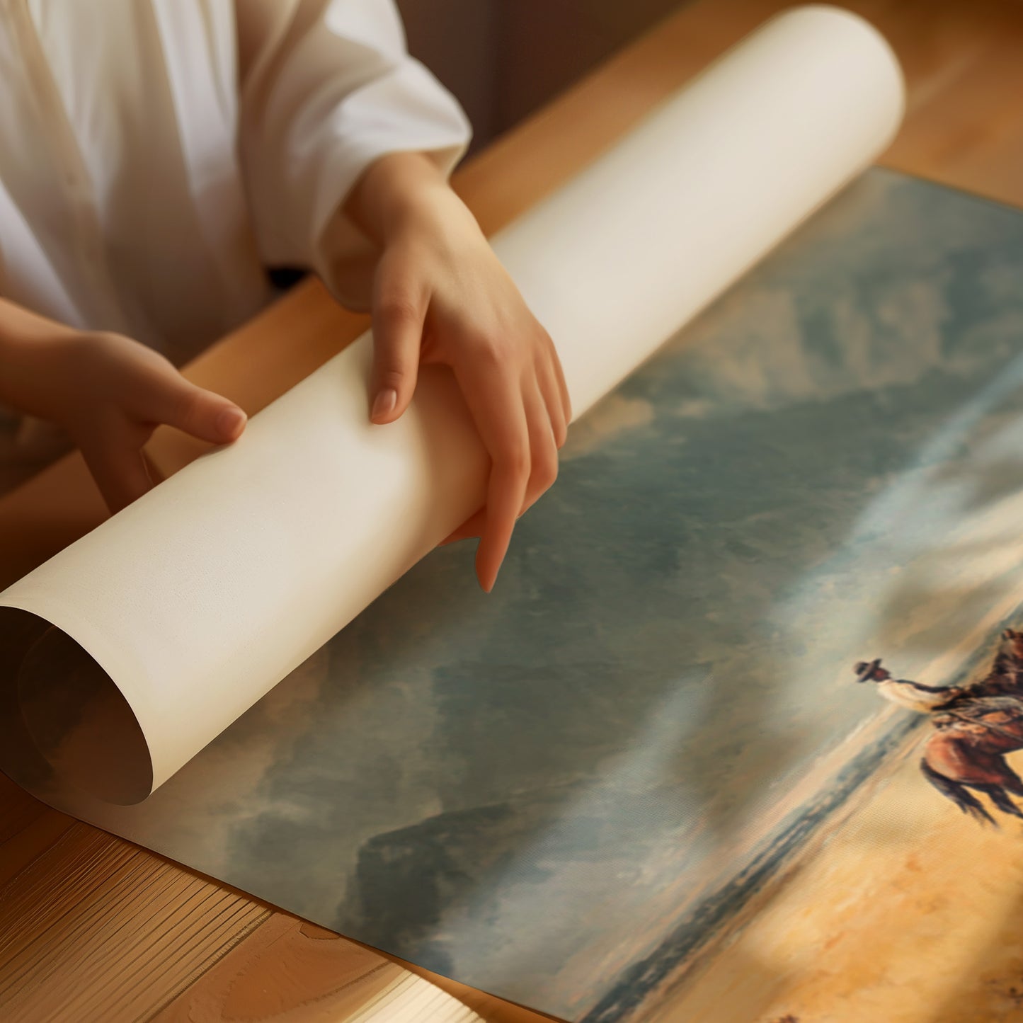 Between Mountains and Golden Grasses