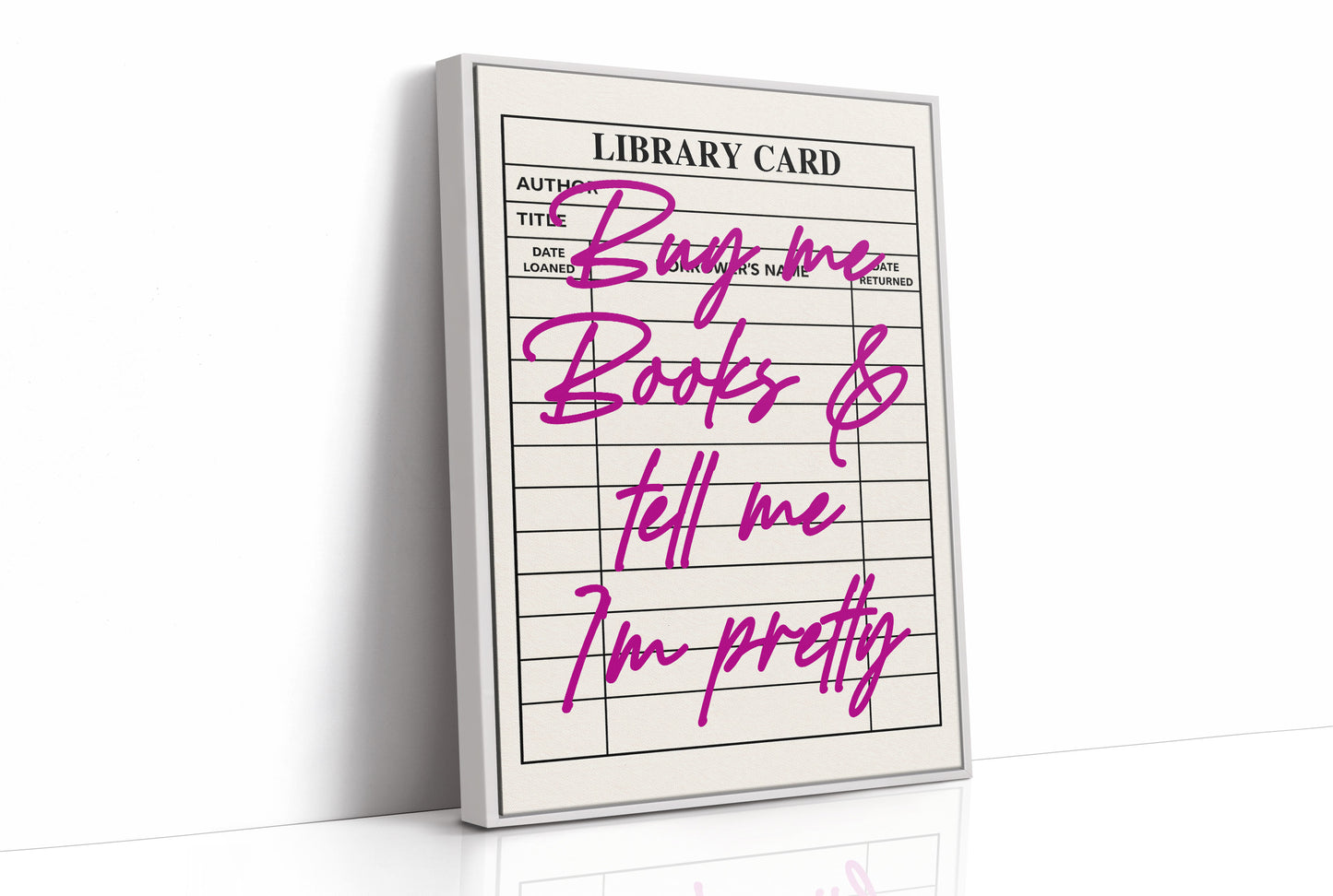 Buy Me Books and Tell Me I'm Pretty, Magenta