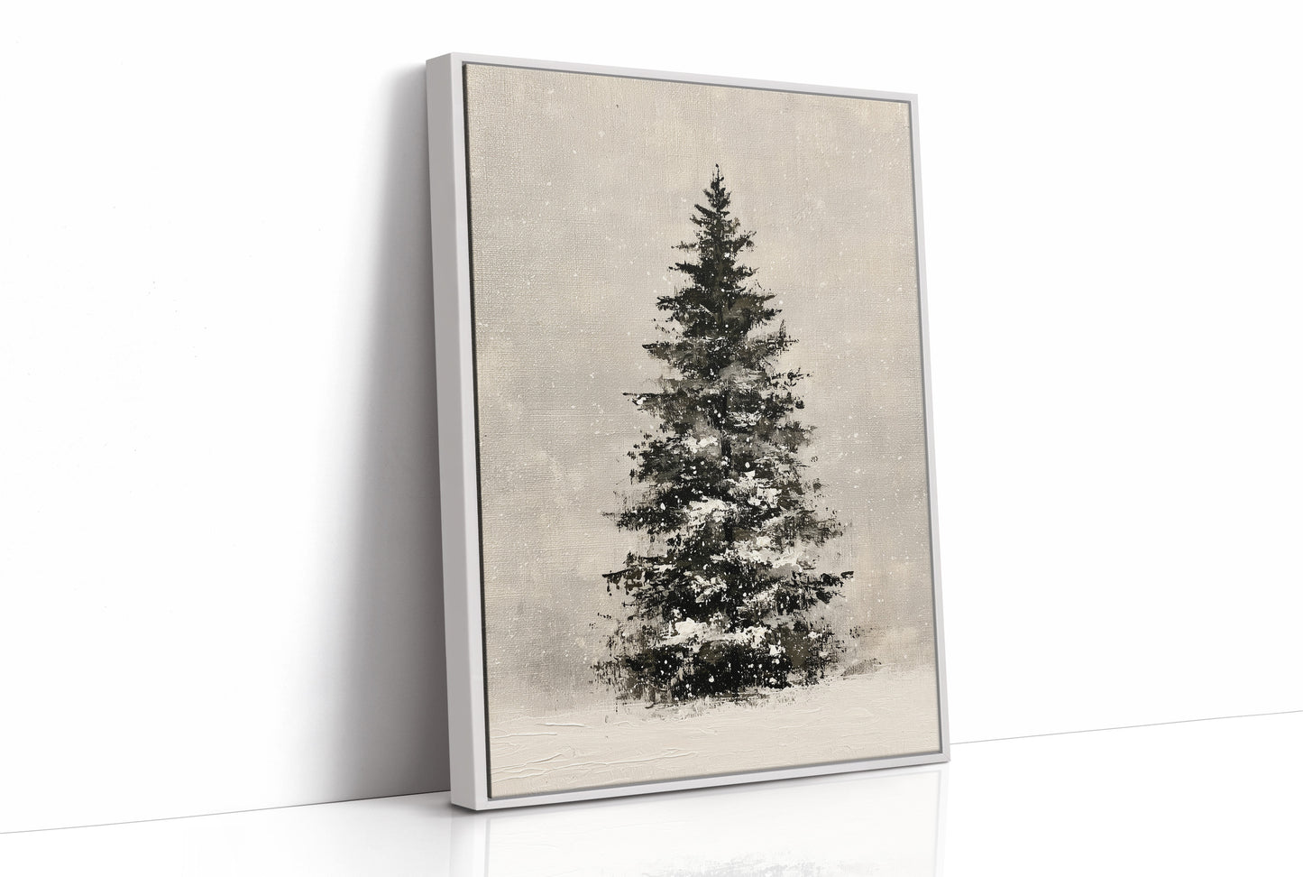 Snow-Laden Fir, Oil Study